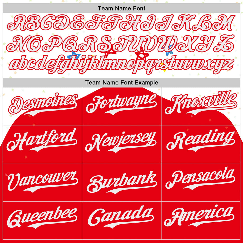 Custom White-Fire Red Autism Awareness Support Puzzle Infinity Authentic Baseball Jersey