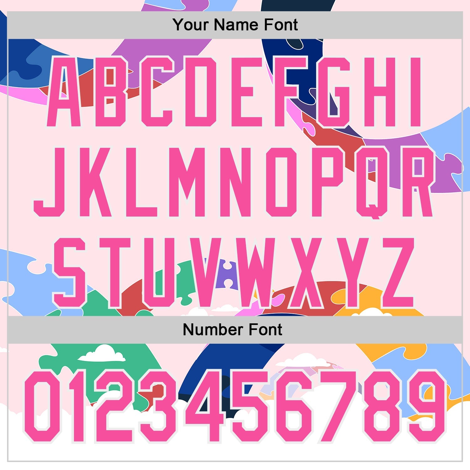 Custom Pink-White Autism Awareness Support Puzzle Infinity Authentic Baseball Jersey