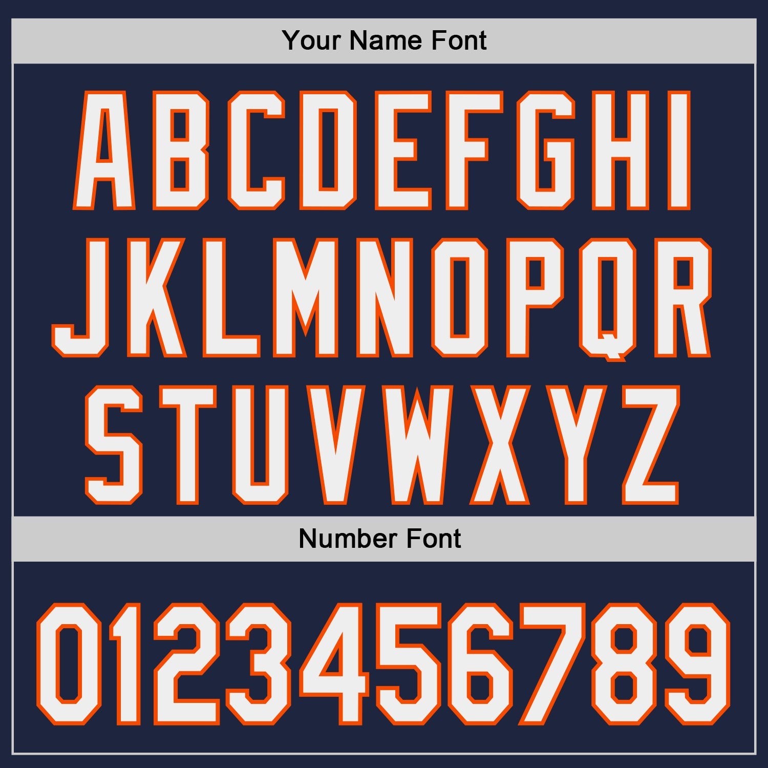 Custom Navy White-Orange Japanese Wave Authentic Baseball Jersey