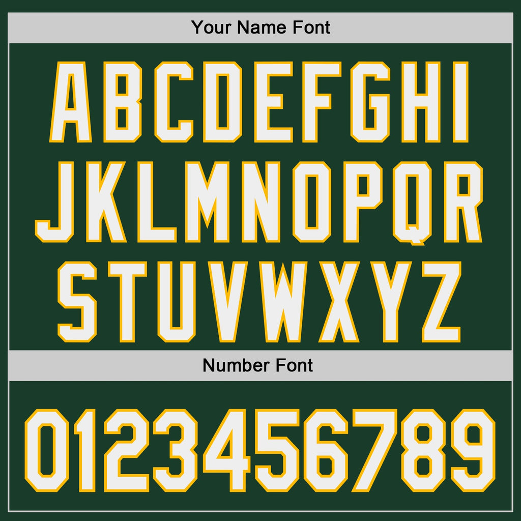 Custom Green White-Gold Japanese Wave Authentic Baseball Jersey