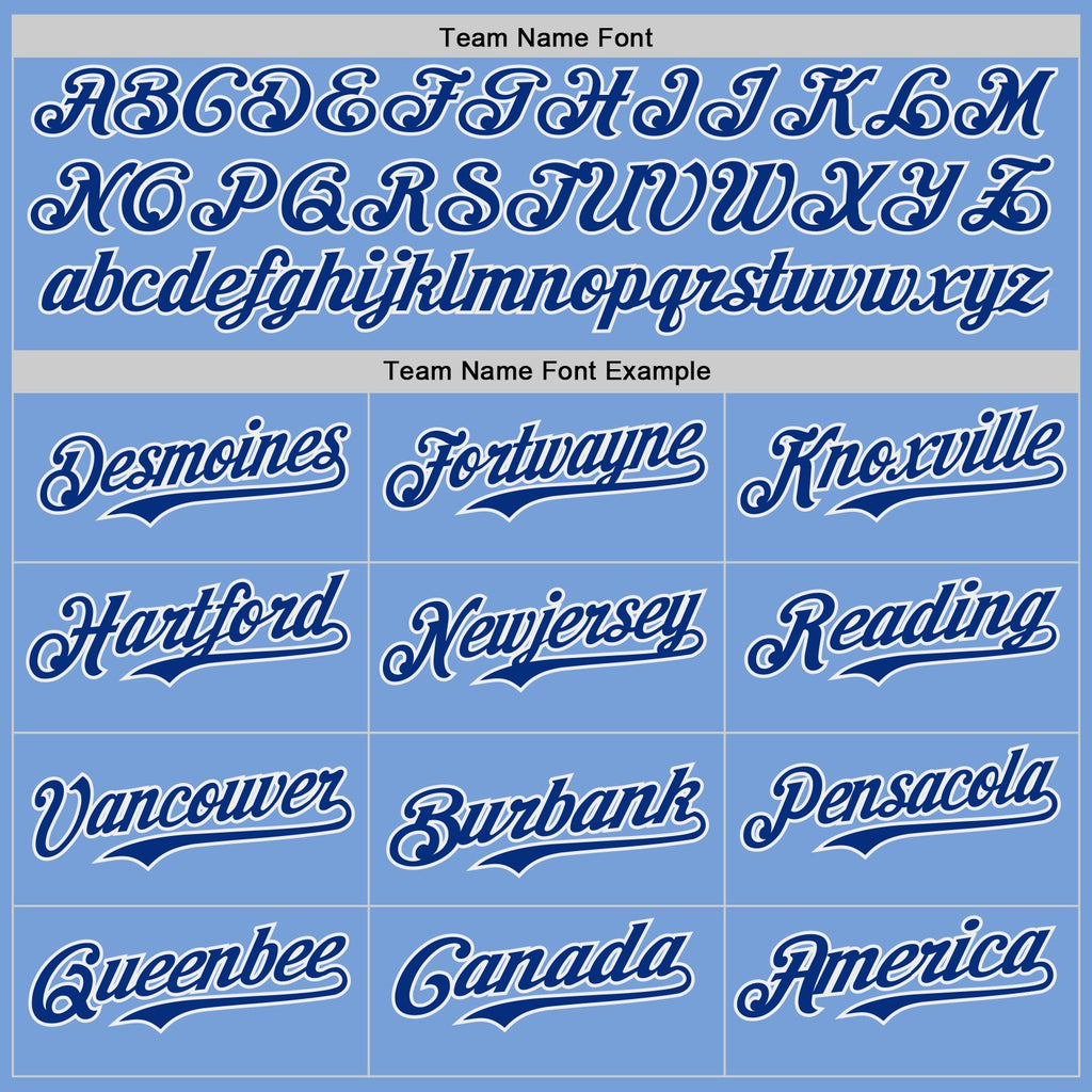 Custom Light Blue Royal-White Japanese Wave Authentic Baseball Jersey