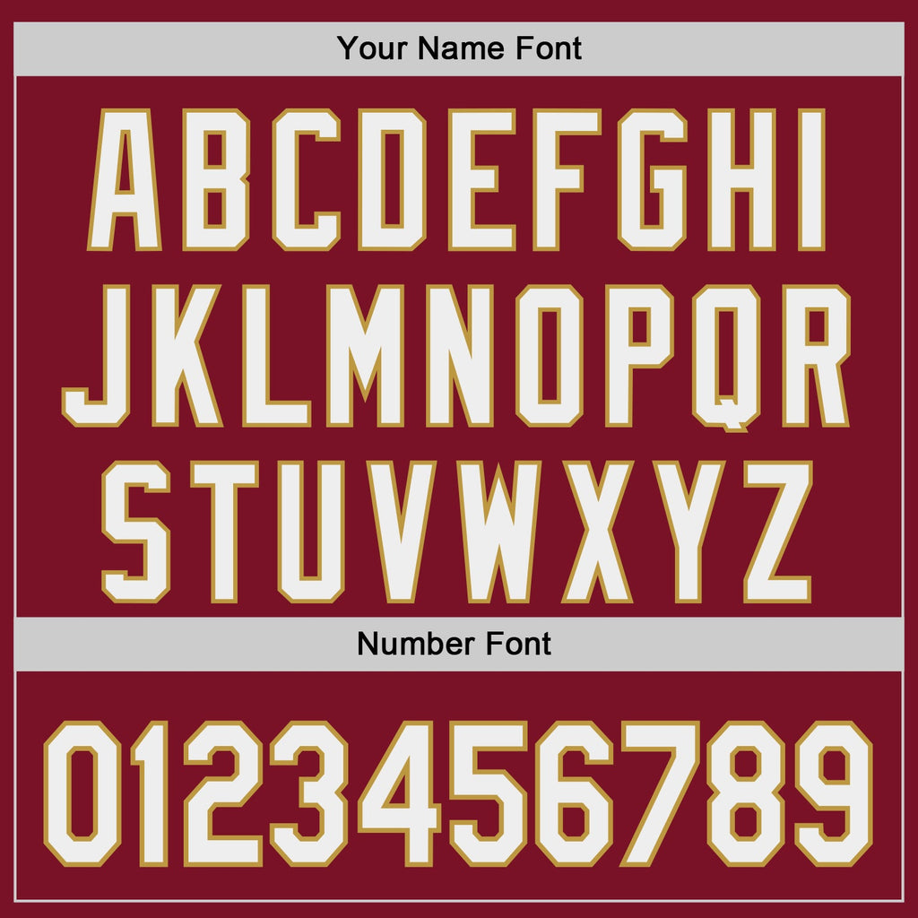 Custom Crimson White-Old Gold Japanese Wave Authentic Baseball Jersey