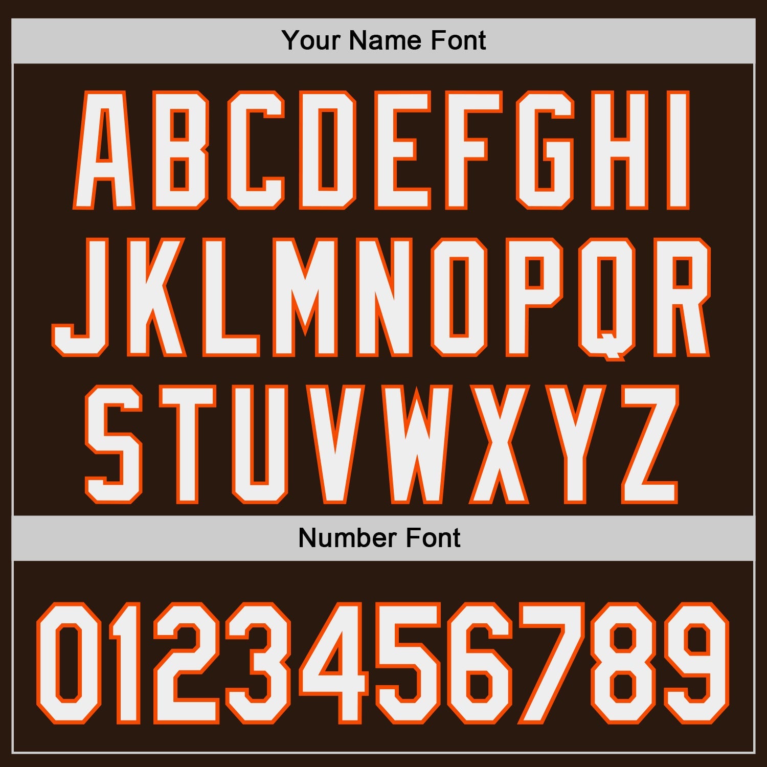 Custom Brown White-Orange Japanese Wave Authentic Baseball Jersey