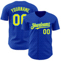 Custom Blue Light Yellow-Sky Blue Brazil Style Authentic Baseball Jersey