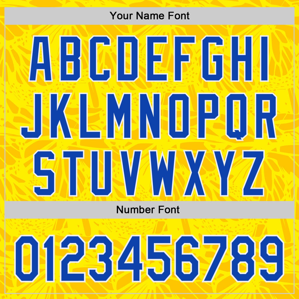 Custom Yellow Thunder Blue-White Colombia Style Authentic Baseball Jersey