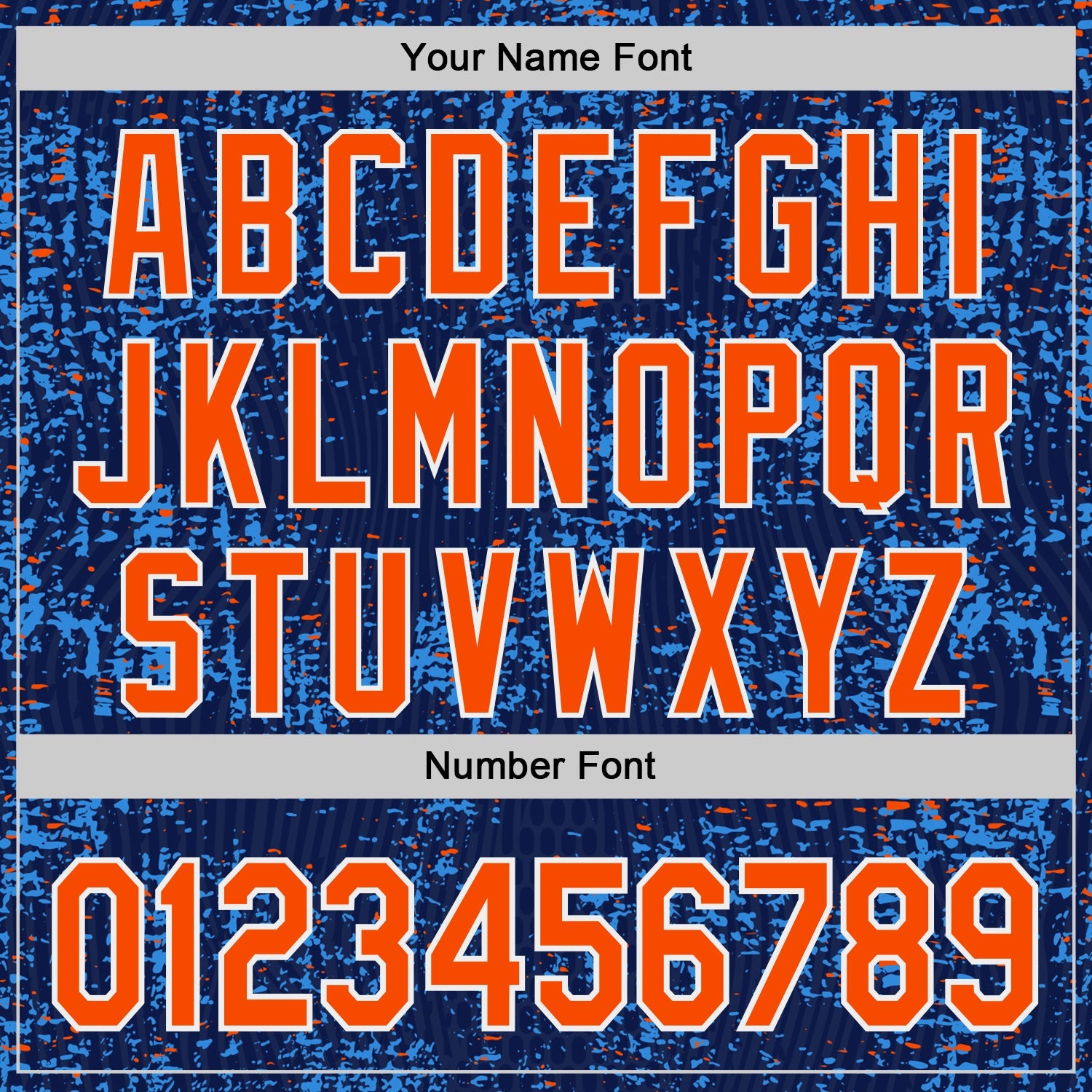 Custom Navy Orange Blue-White France Style Authentic Baseball Jersey