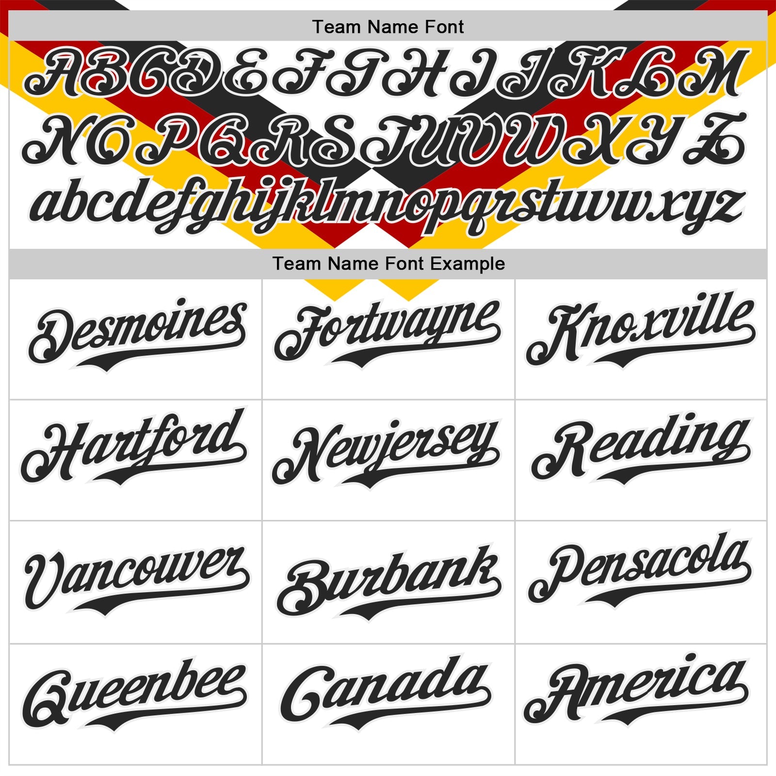 Custom White Black Red-Yellow Germany Style Authentic Baseball Jersey