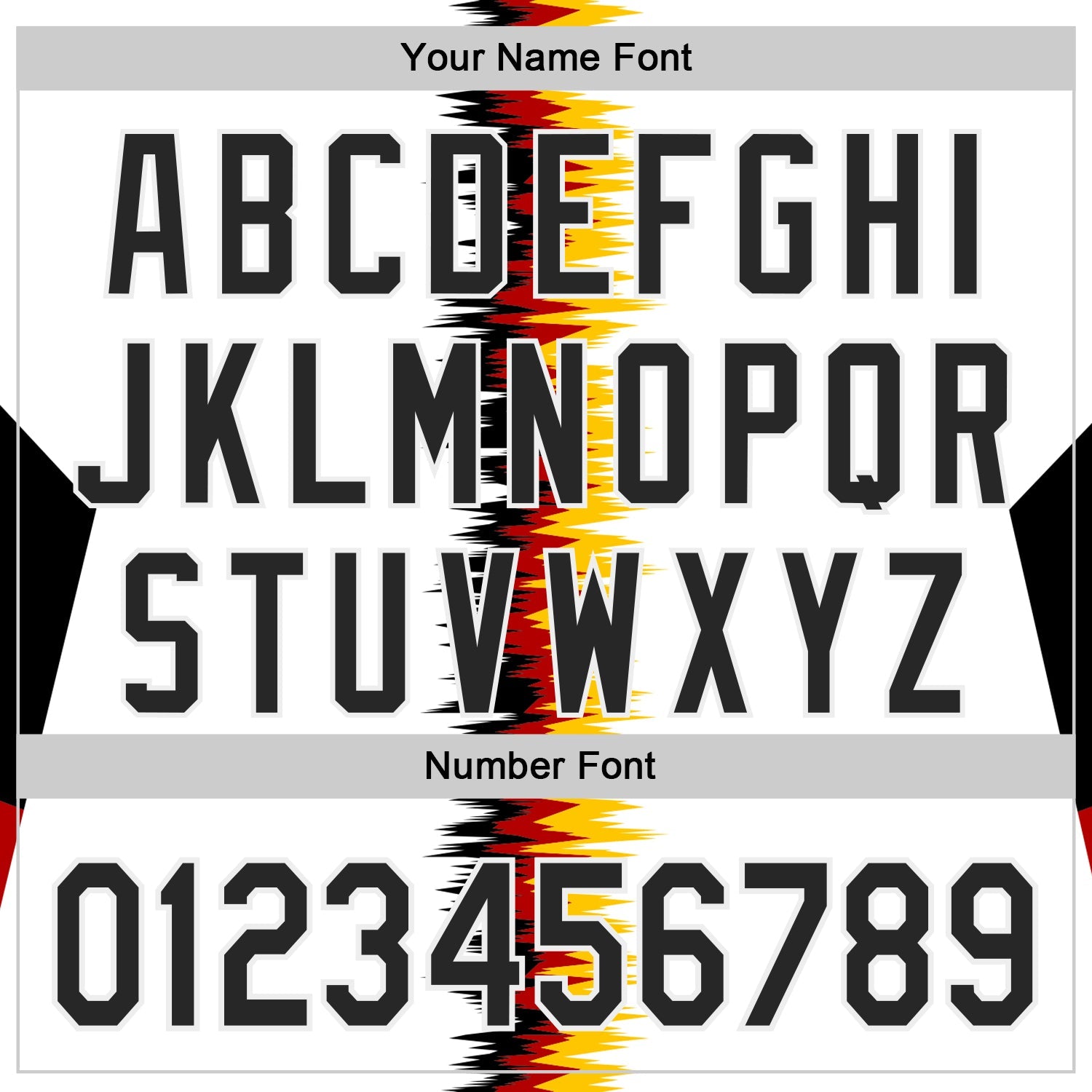 Custom White Black Red-Yellow Germany Style Authentic Baseball Jersey