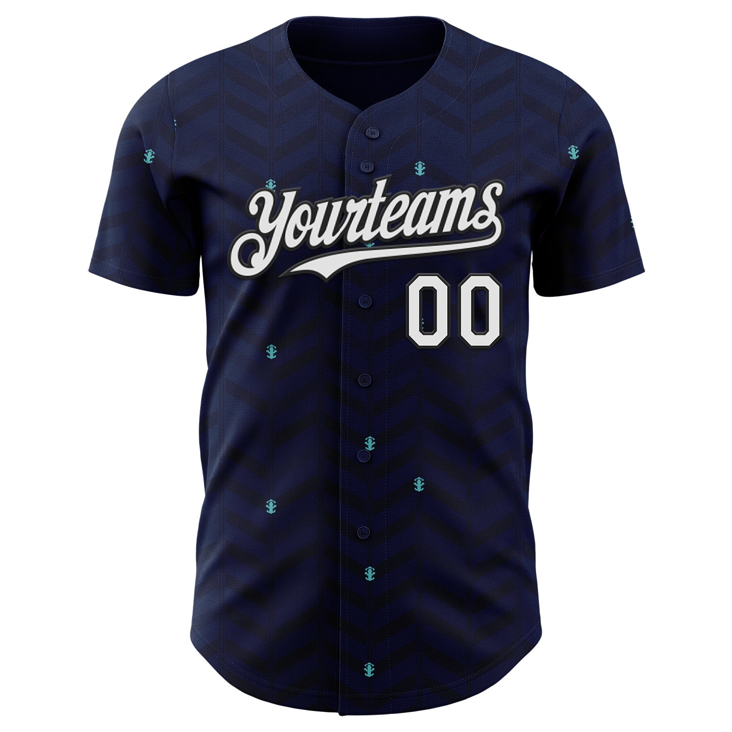 Custom Dark Purple White-Black Germany Style Authentic Baseball Jersey