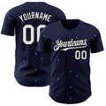 Custom Dark Purple White-Black Germany Style Authentic Baseball Jersey