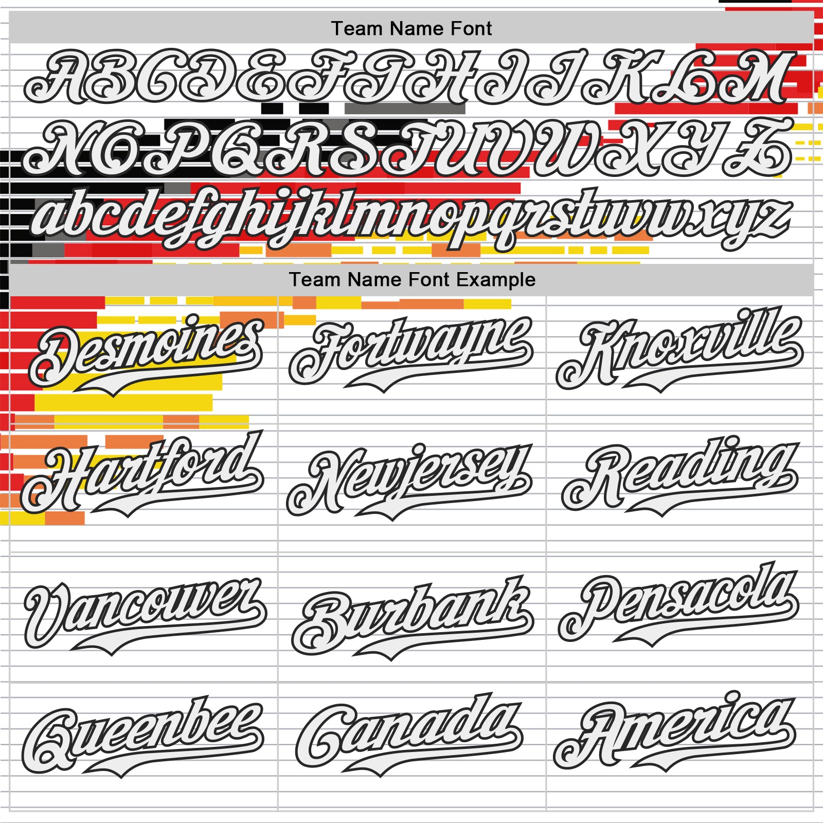 Custom White Red Yellow-Black Germany Style Authentic Baseball Jersey