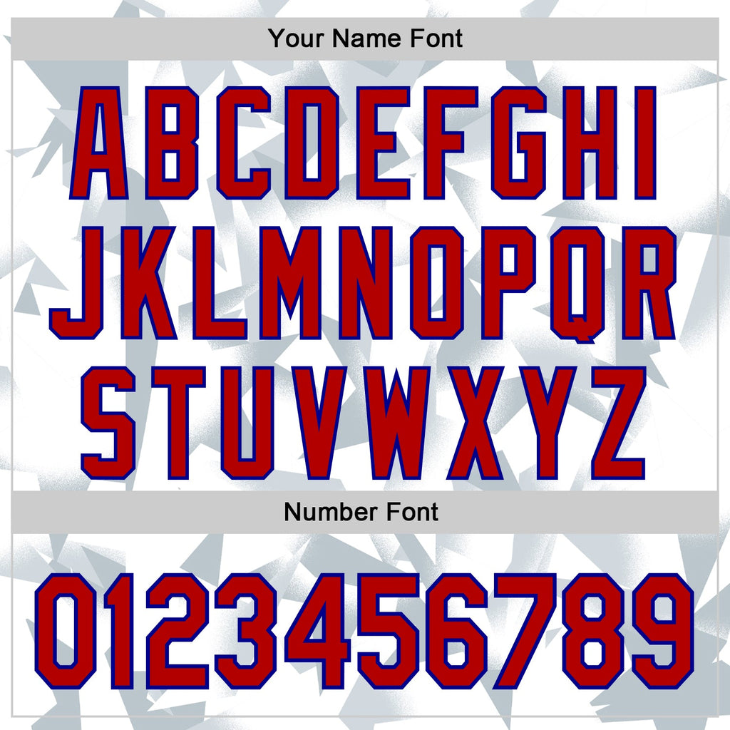 Custom White Red Silver-Navy USA Style Authentic Baseball Jersey