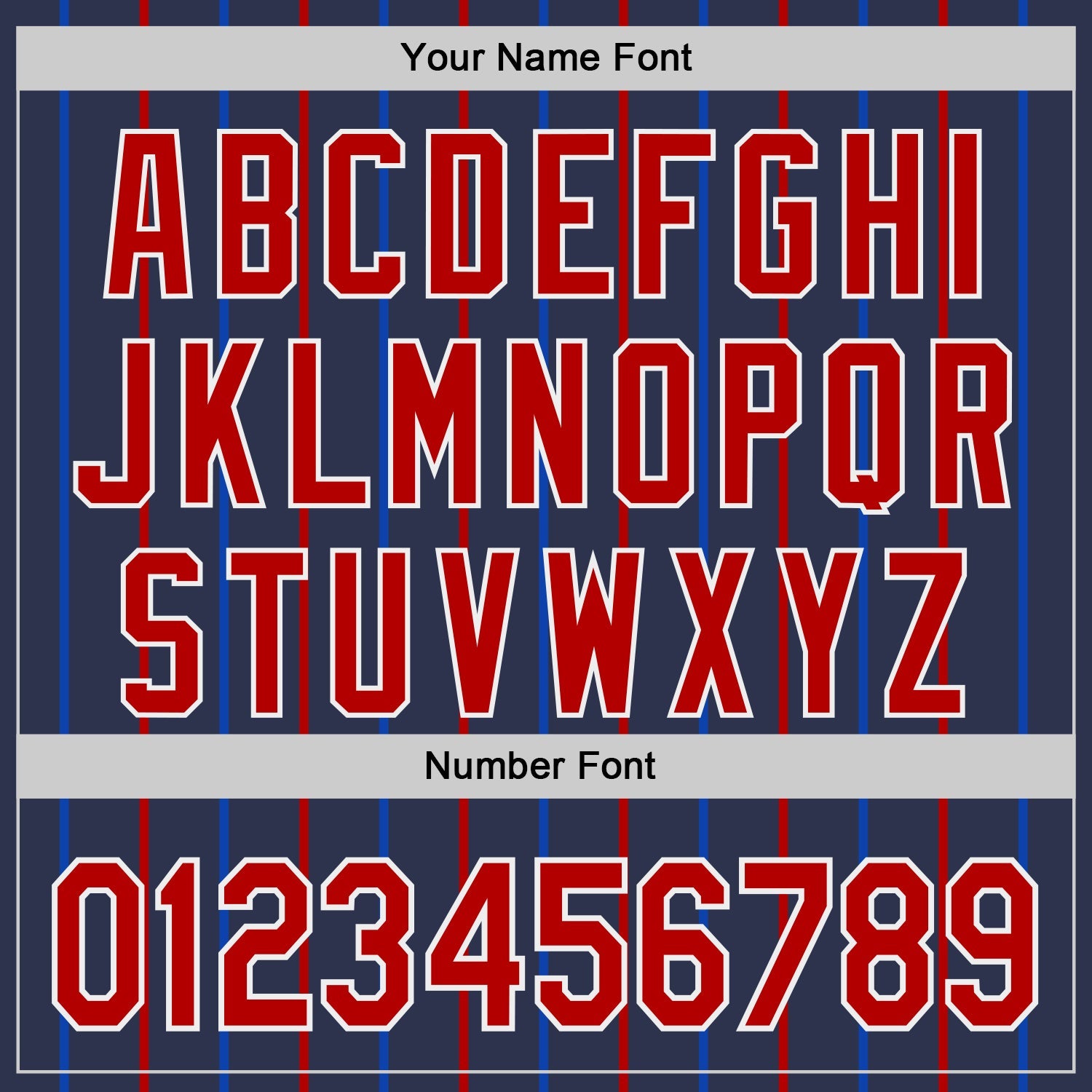 Custom Navy Red Blue-White USA Style Authentic Baseball Jersey