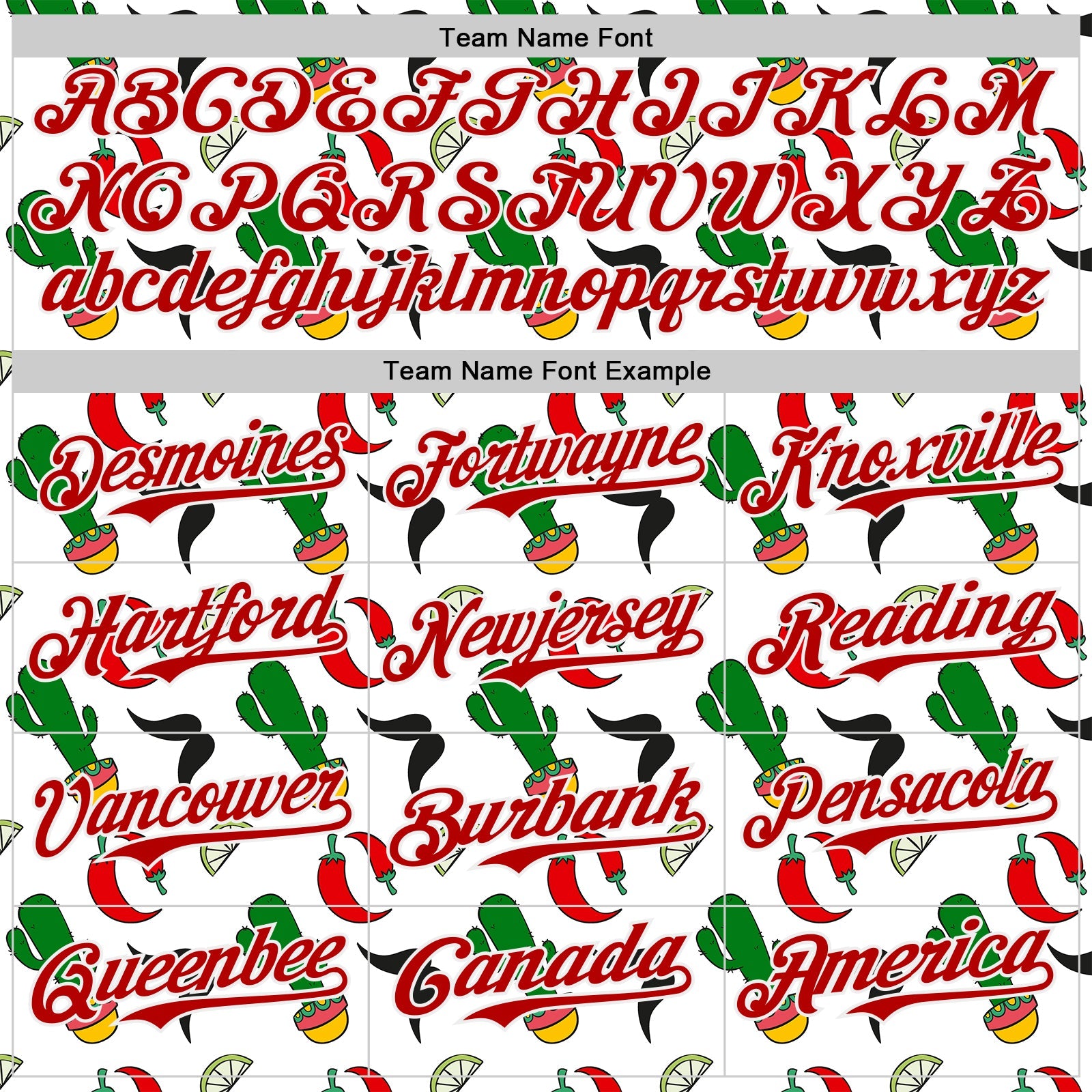 Custom White-Red Mexican Cinco de Mayo Fiesta Chili Cactus Authentic Baseball Jersey