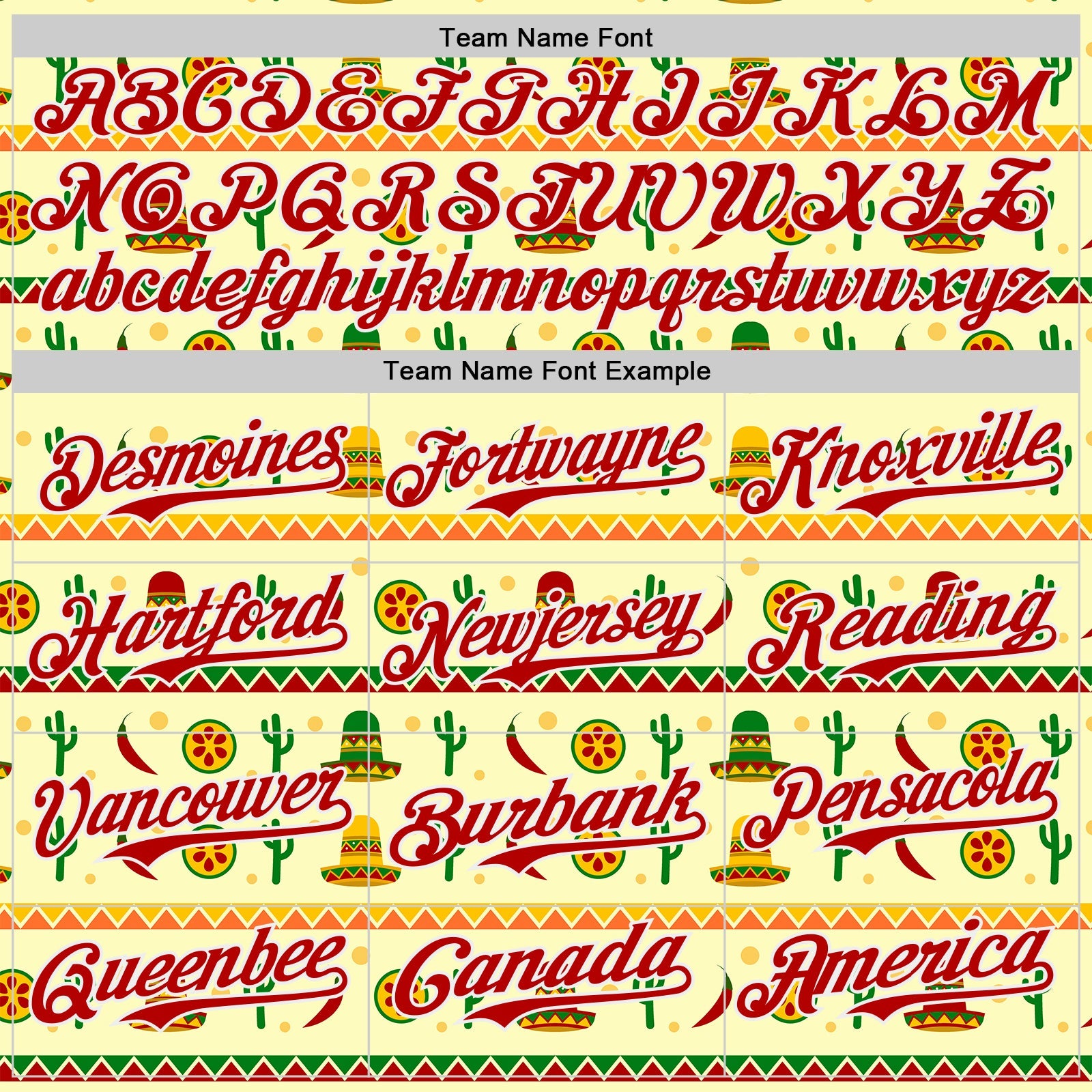 Custom Yellow Red-White Cinco de Mayo Cactus Mexican Folk Art Authentic Baseball Jersey