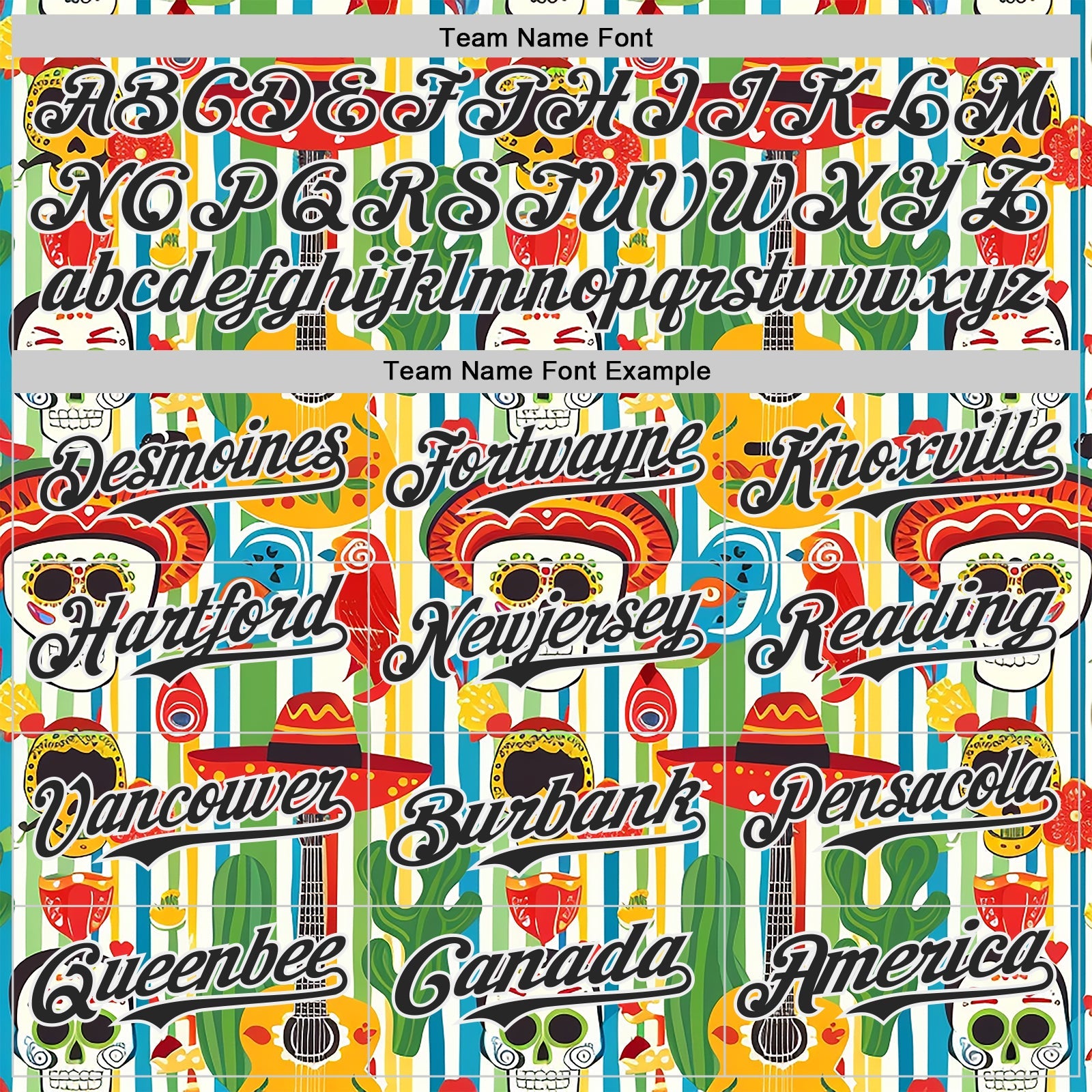 Custom White-Black Cinco de Mayo Sugar Skull Mexican Fiesta Cactus Guitar Authentic Baseball Jersey