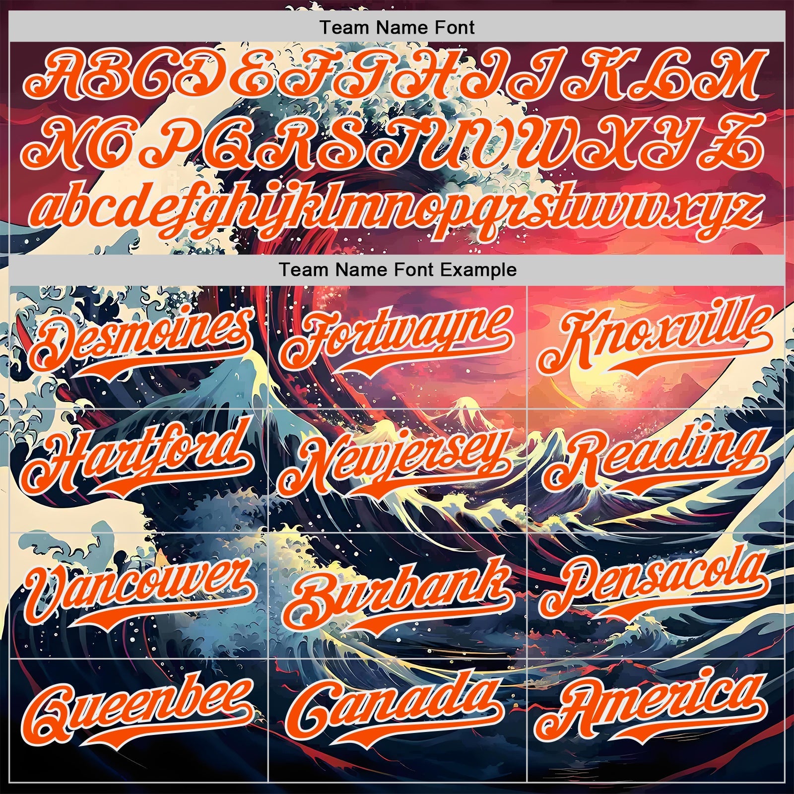Custom Red Orange-White Japanese Wave Authentic Baseball Jersey
