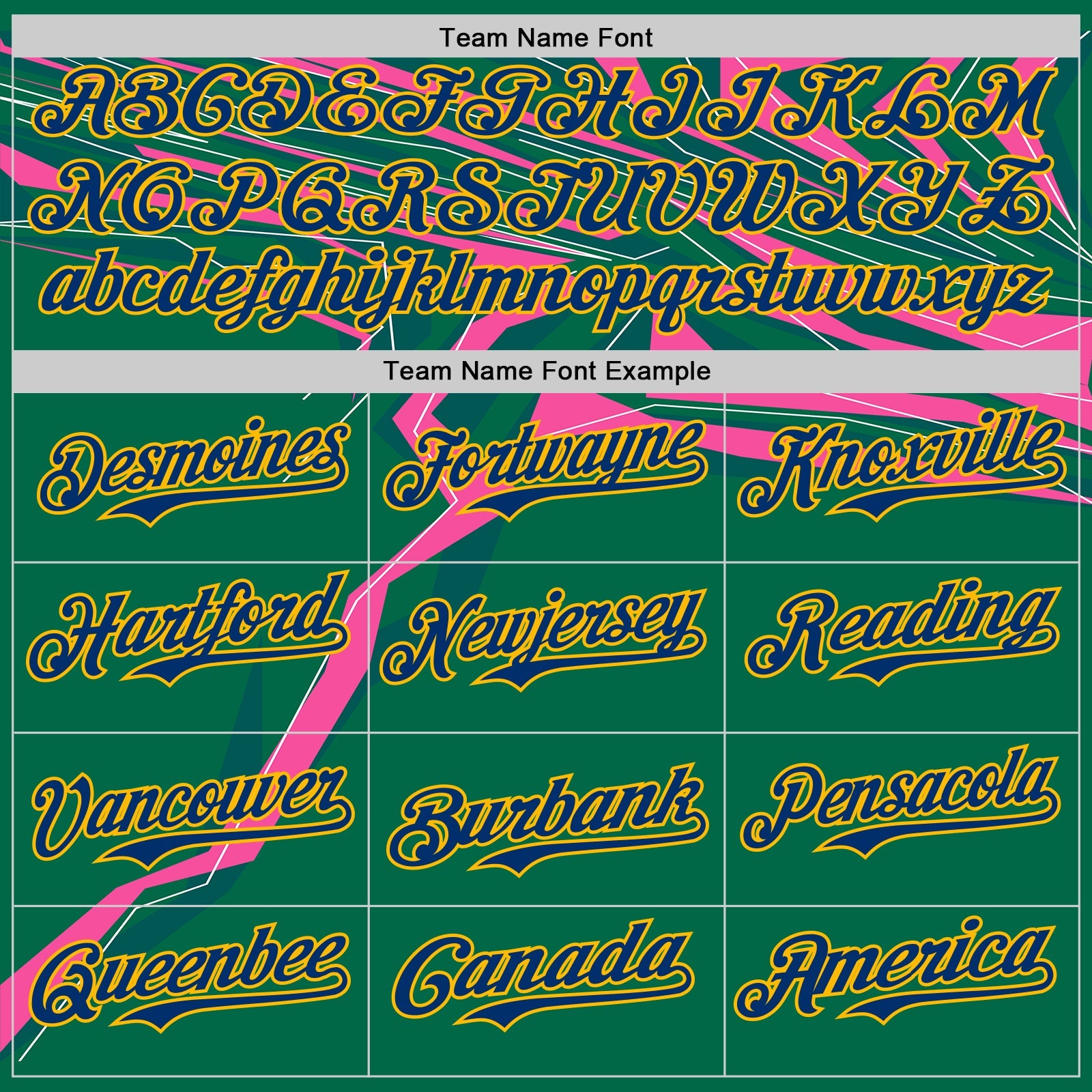 Custom Green US Navy Blue Hot Pink-Gold Geometric Patchwork Asymmetry Authentic Baseball Jersey