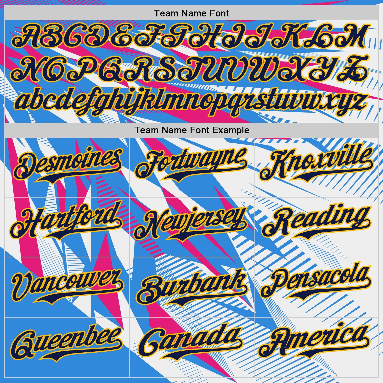 Custom White Navy Blue Hot Pink-Gold Geometric Patchwork Asymmetry Authentic Baseball Jersey