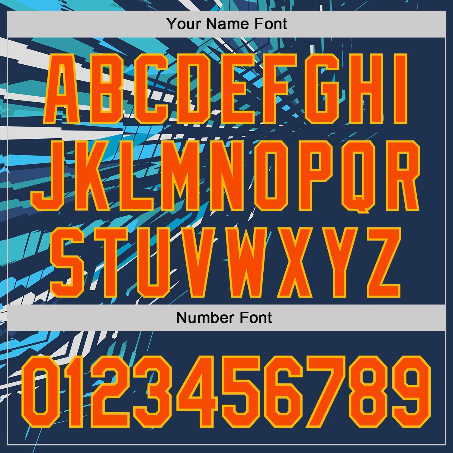 Custom Blue Orange-Gold Geometric Patchwork Asymmetry Authentic Baseball Jersey