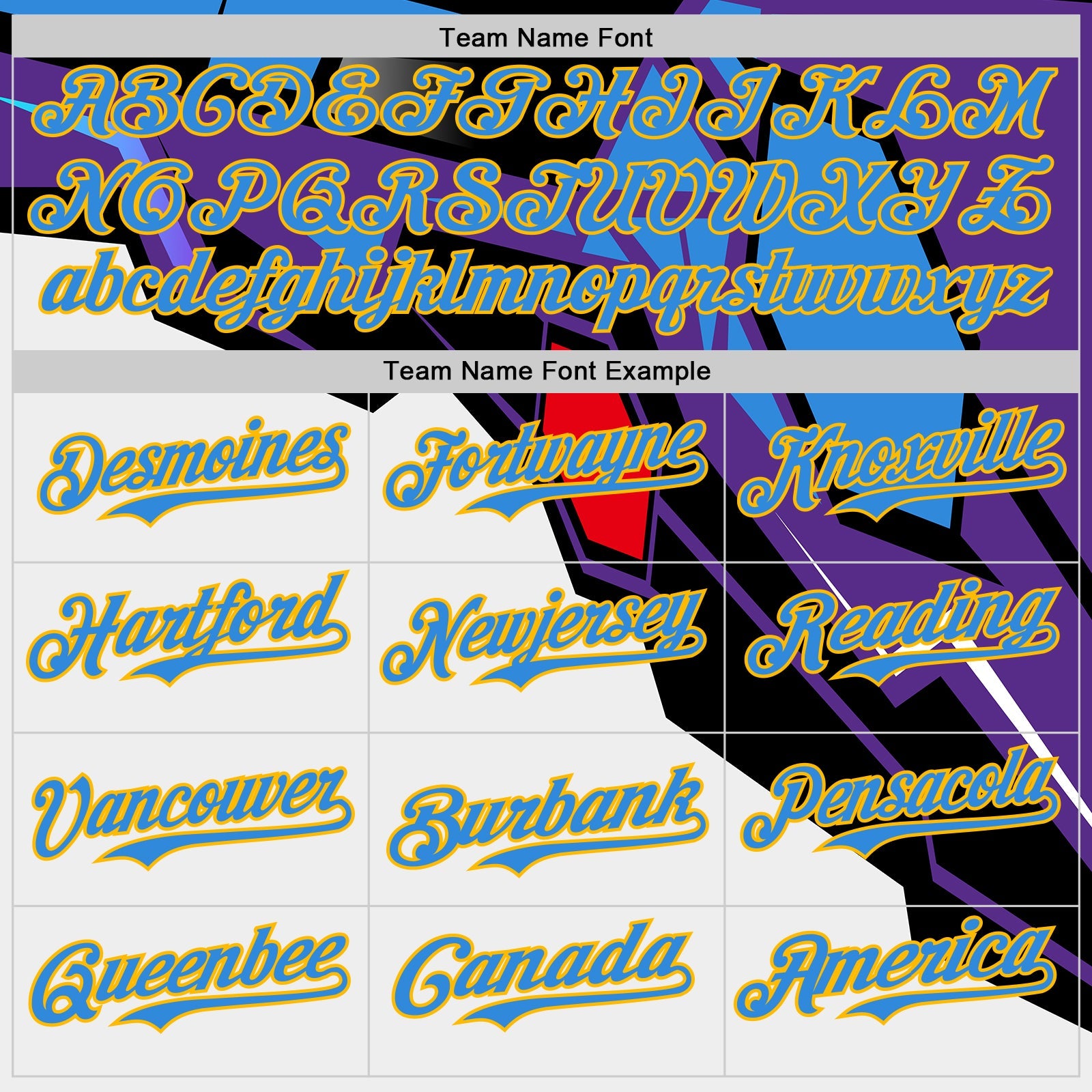 Custom Black Electric Blue Purple Red-Gold Geometric Patchwork Asymmetry Authentic Baseball Jersey