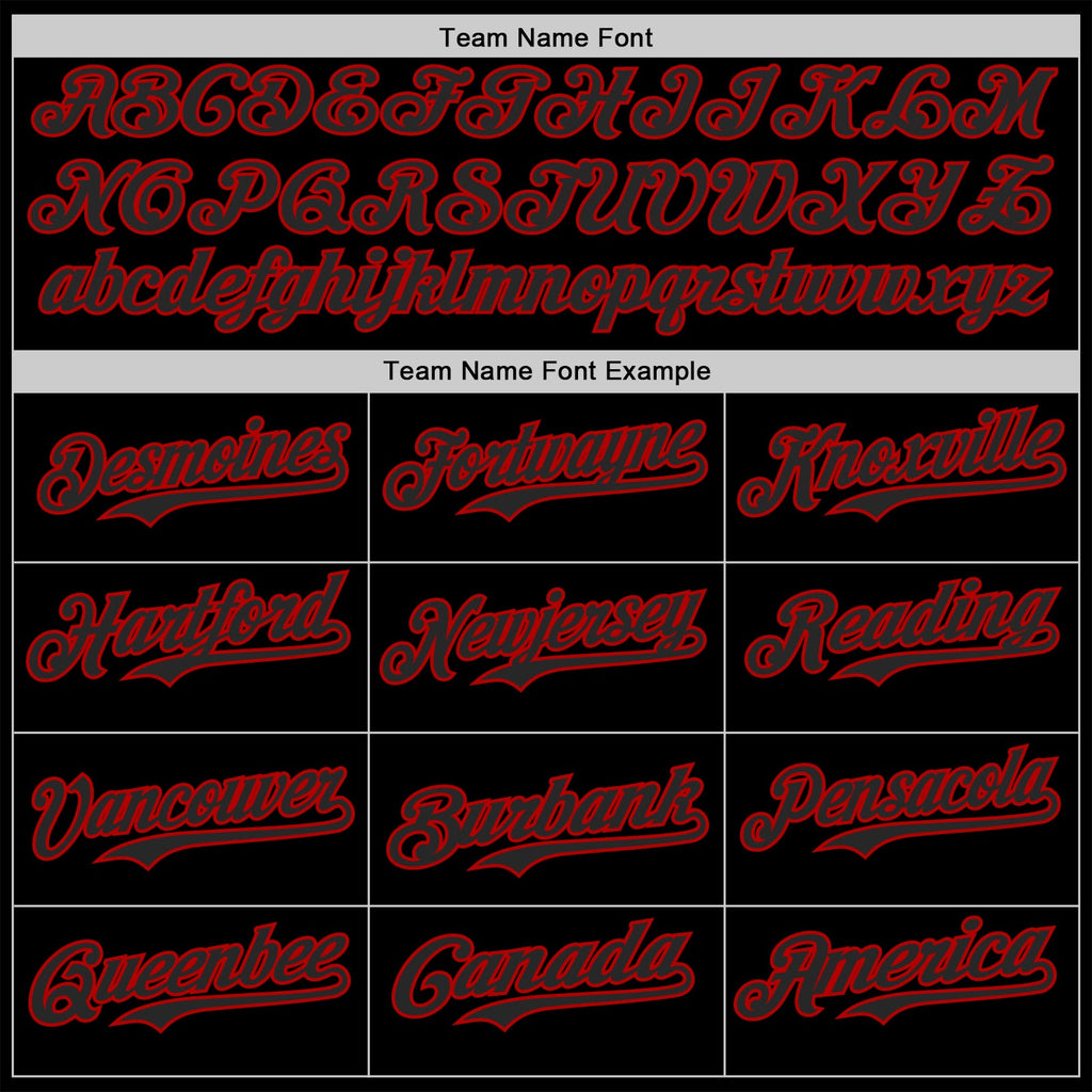 Custom Black-Red USA American Flag Gothic Patriotic Snake Skull Authentic Baseball Jersey