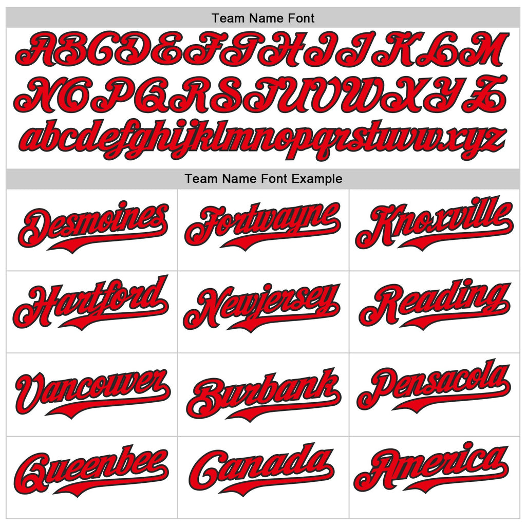 Custom White Fire Red-Black USA American Flag Patriotic Statue of Liberty Authentic Baseball Jersey