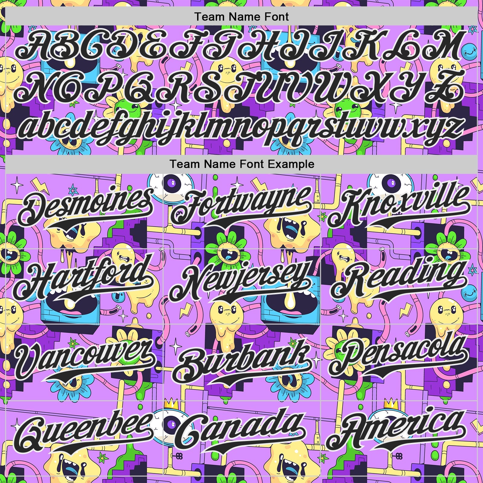 Custom Purple Black-White Psychedelic Trippy Smile Authentic Baseball Jersey