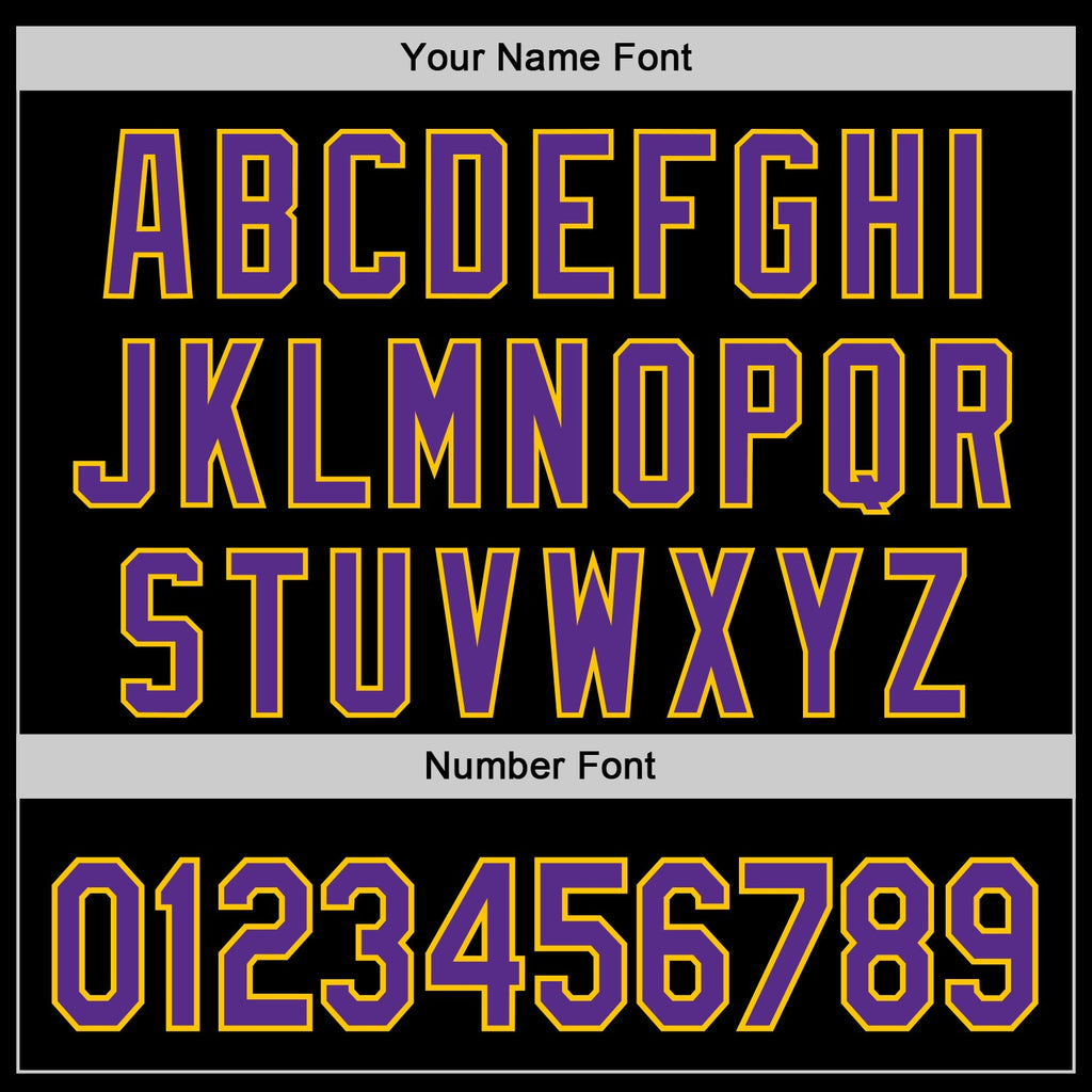 Custom Black Purple-Yellow Psychedelic Neon Trippy Mushroom Authentic Baseball Jersey