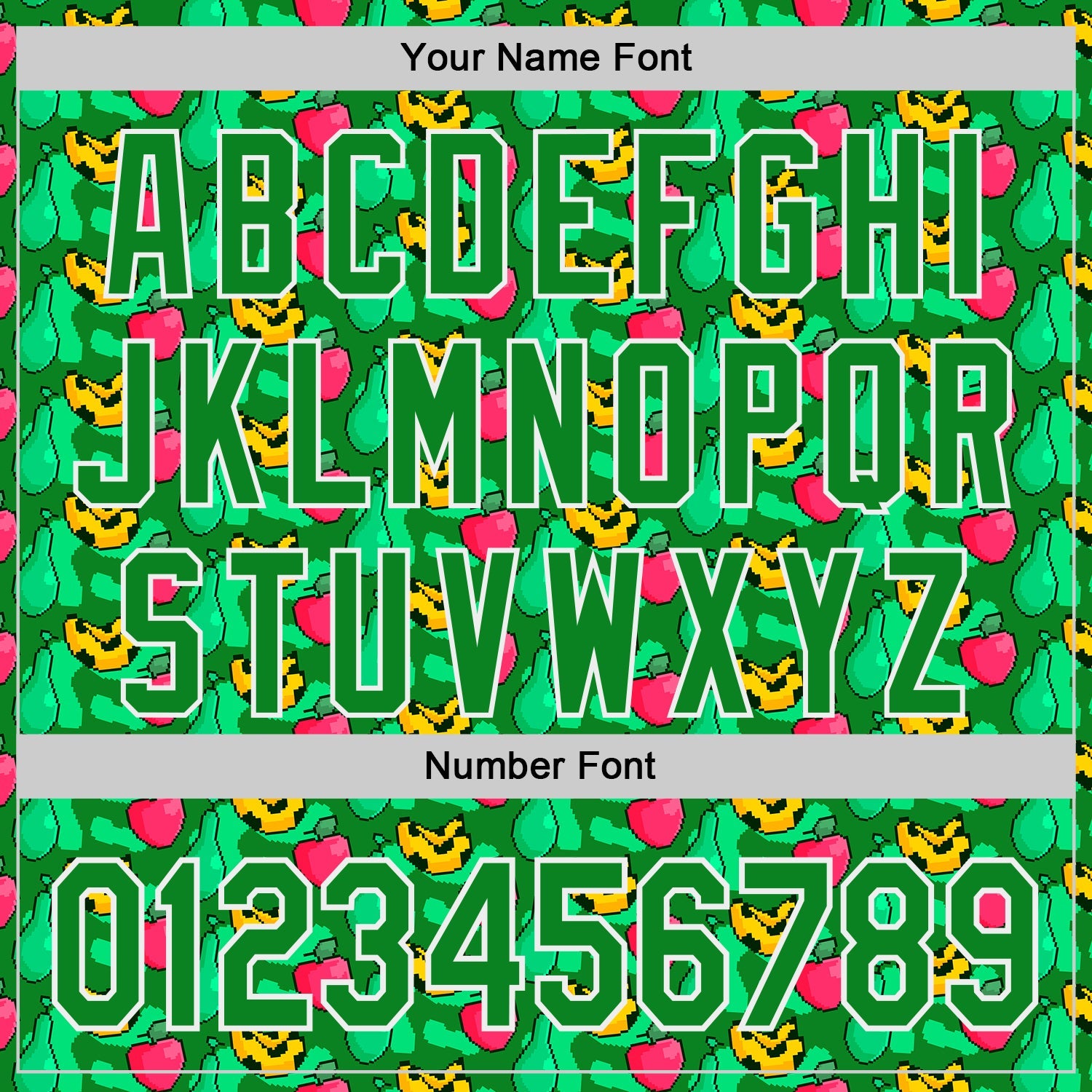 Custom Grass Green-White Psychedelic Trippy Fruit Authentic Baseball Jersey