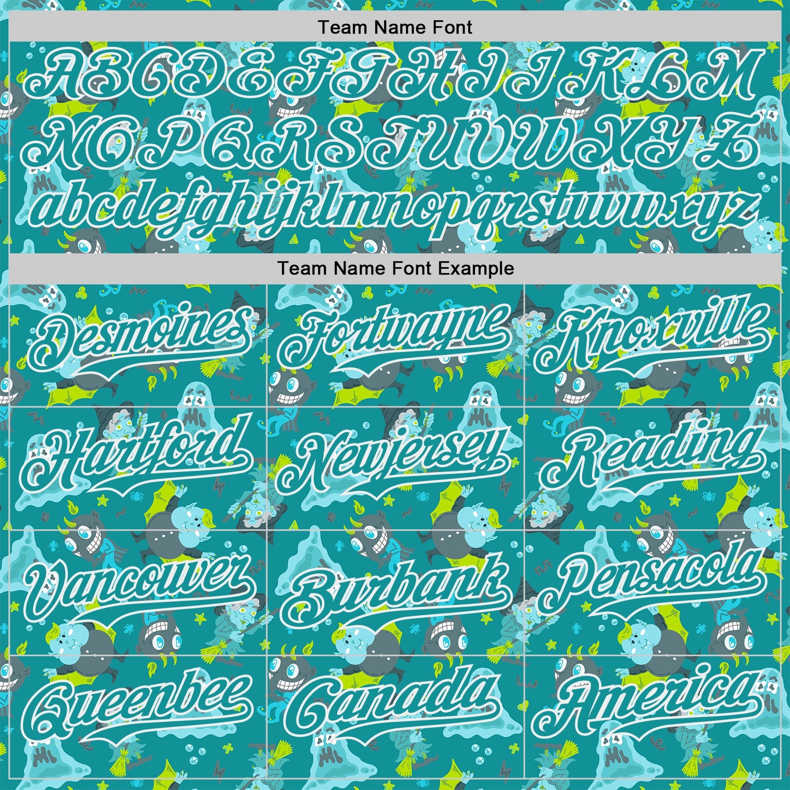 Custom Teal-White Psychedelic Trippy Monster Authentic Baseball Jersey
