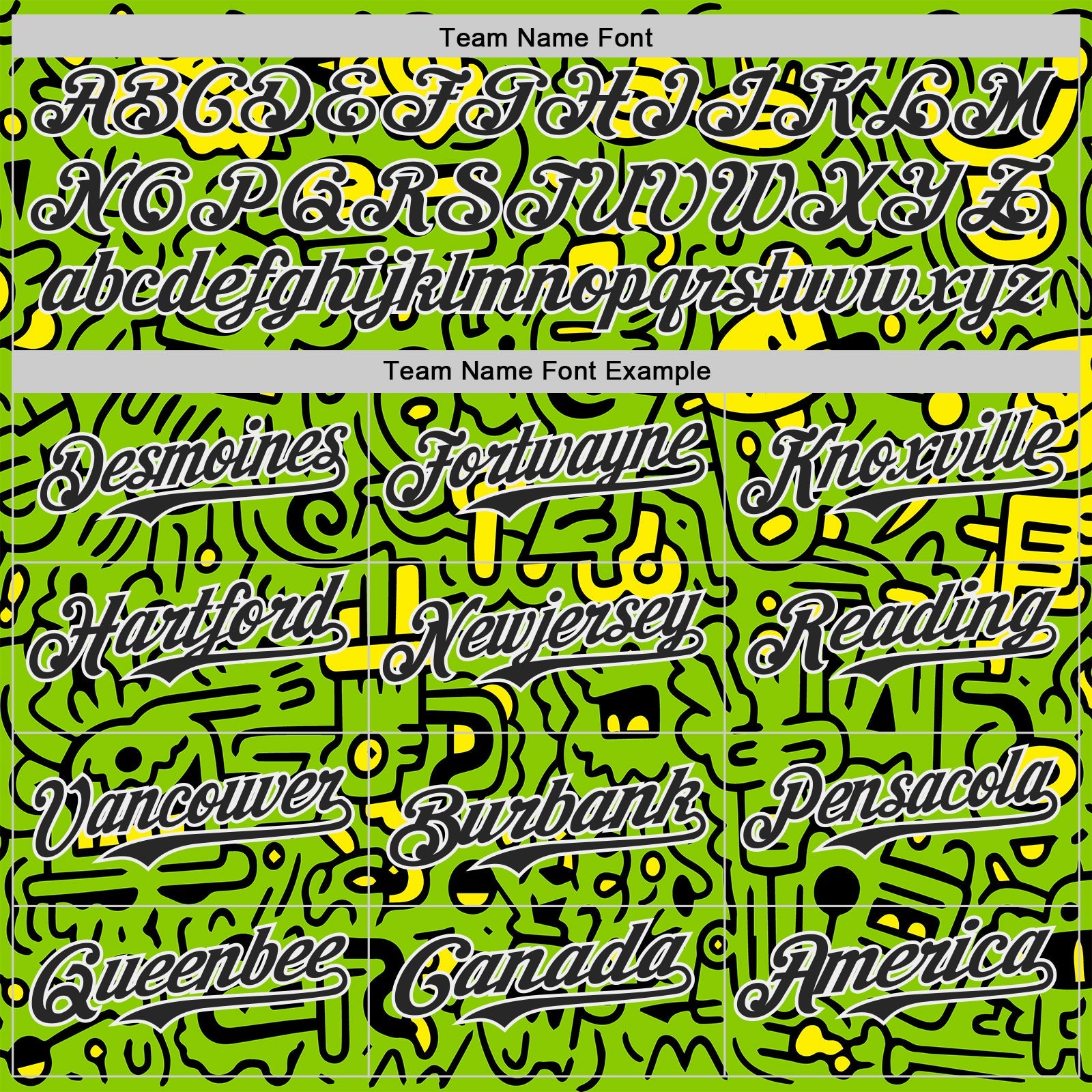 Custom Neon Green Black-White Psychedelic Trippy Neon Monster Authentic Baseball Jersey