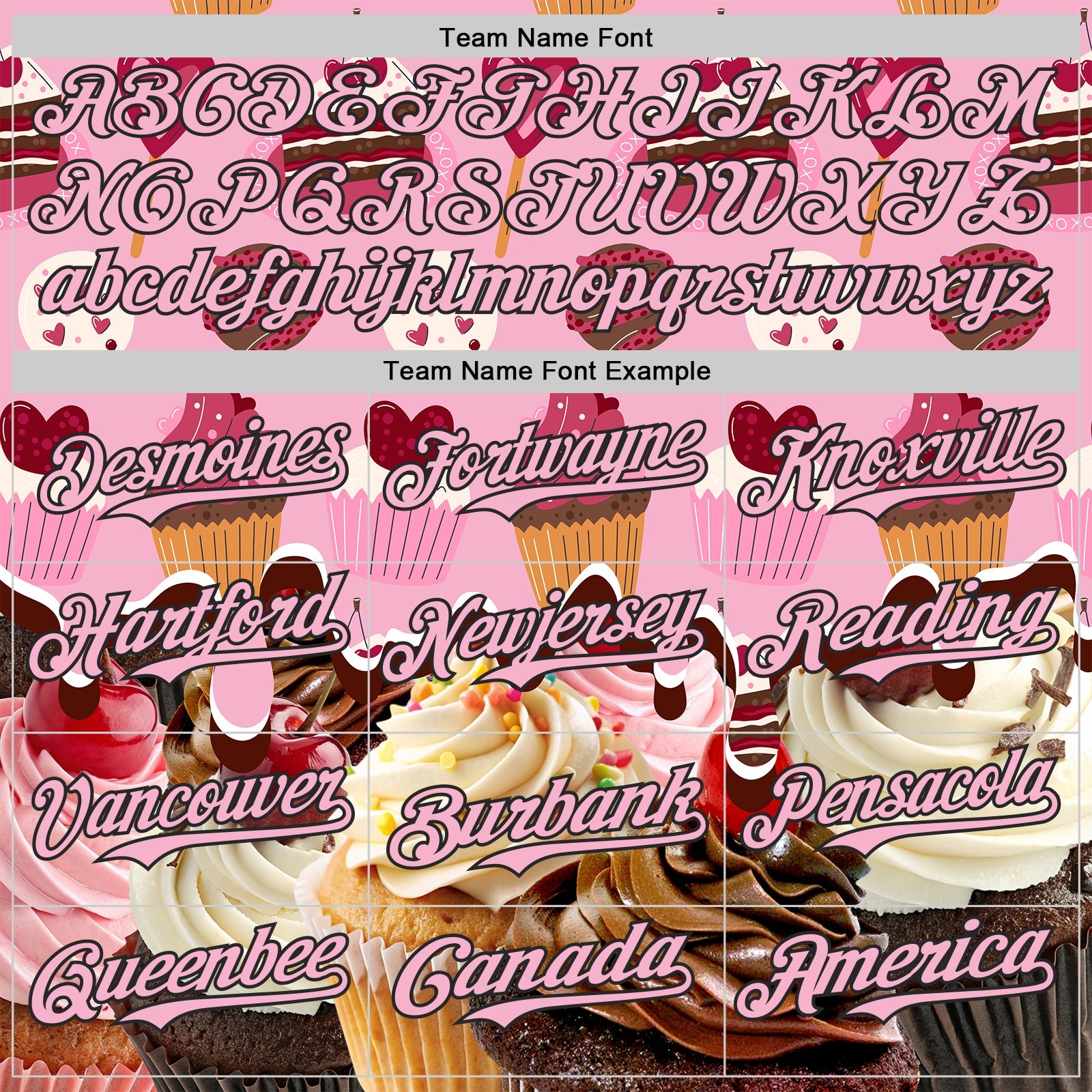 Custom Light Pink-Black Ice Cream Cake Foodie Dessert Authentic Baseball Jersey