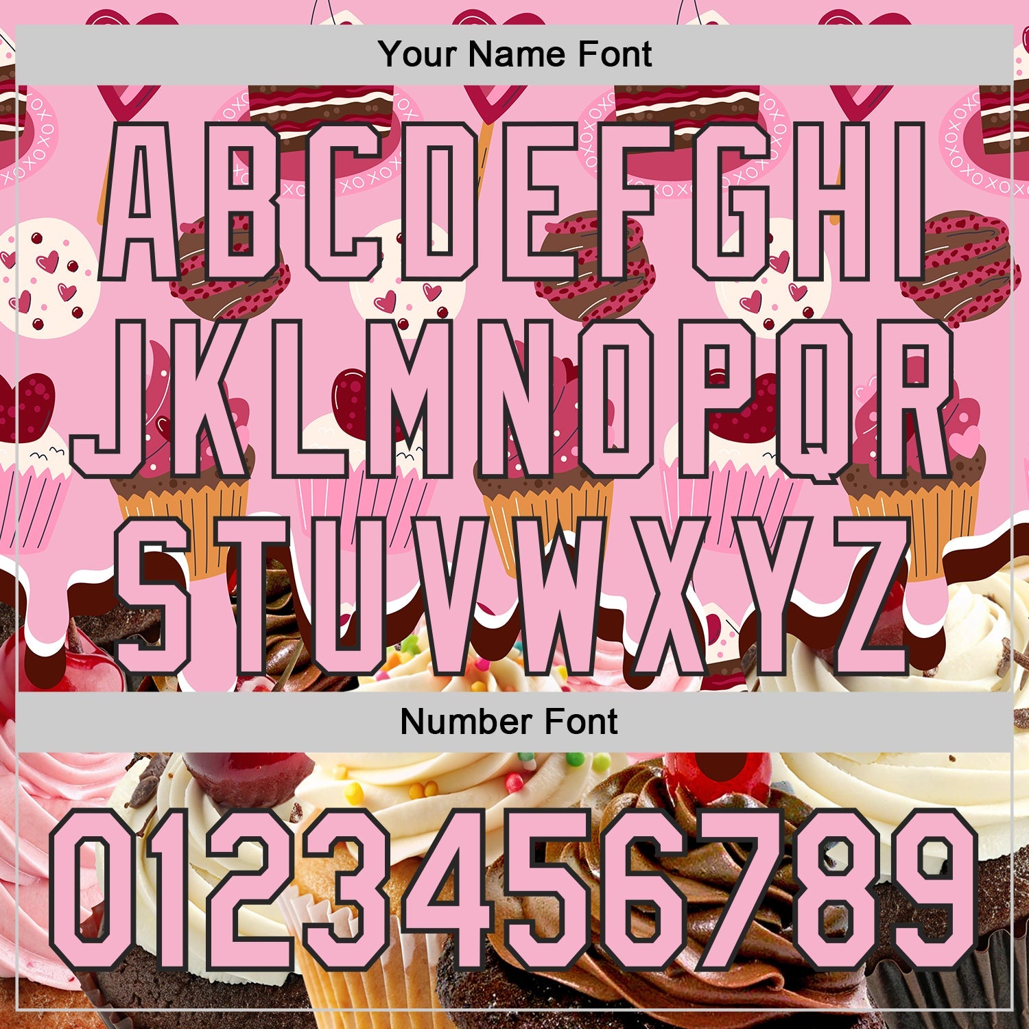 Custom Light Pink-Black Ice Cream Cake Foodie Dessert Authentic Baseball Jersey