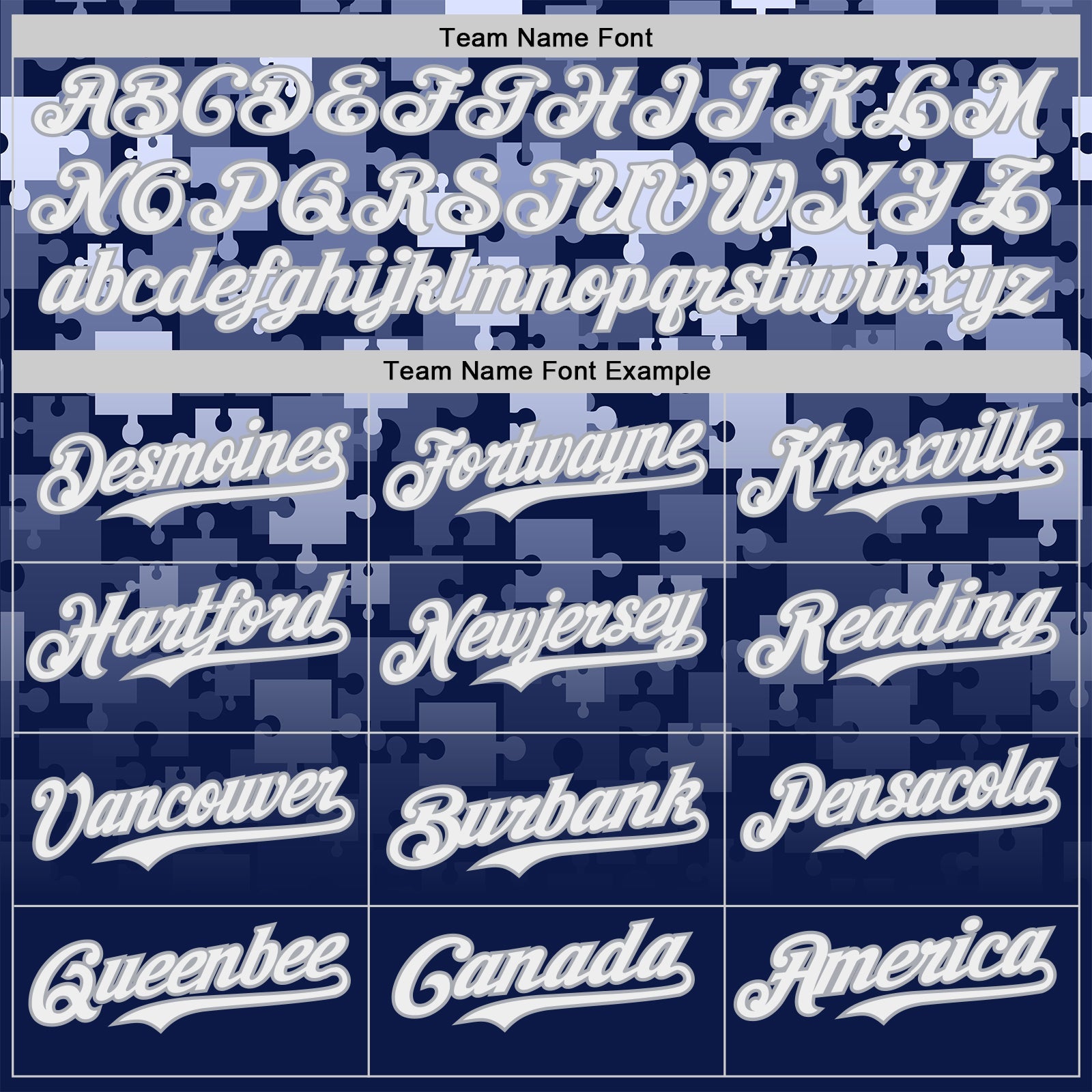 Custom Blue White Navy-Gray Gradient Puzzle 3D Pattern Design Authentic Baseball Jersey