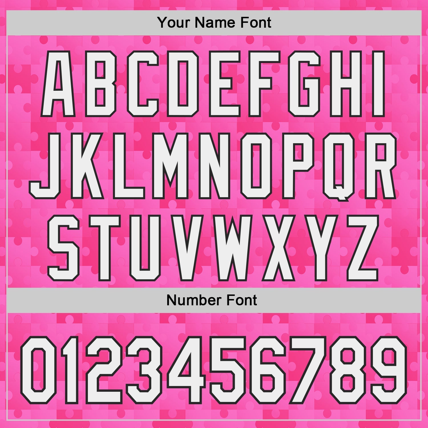 Custom Pink White-Black Puzzle 3D Pattern Design Authentic Baseball Jersey