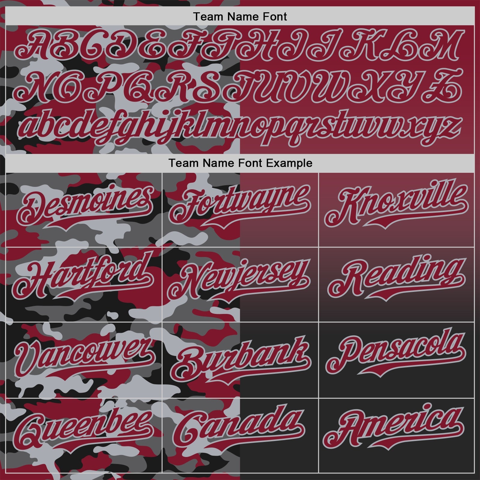 Custom Crimson Black-Gray Half Camo Ombre Authentic Baseball Jersey