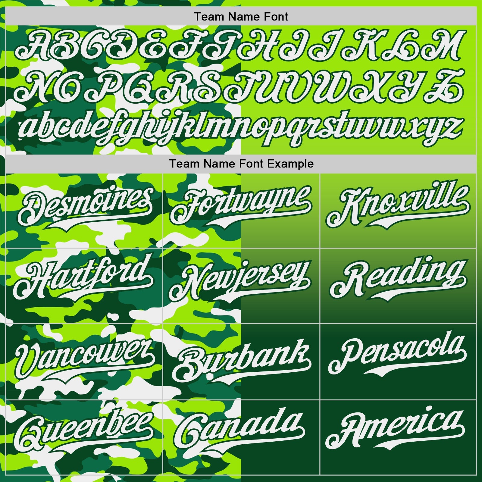 Custom Neon Green Green-White Half Camo Ombre Authentic Baseball Jersey