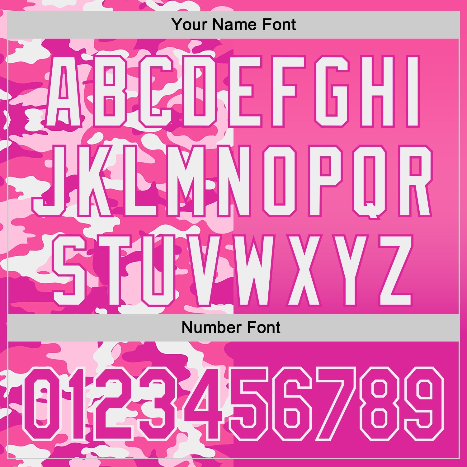 Custom Pink Deep Pink-White Half Camo Ombre Authentic Baseball Jersey