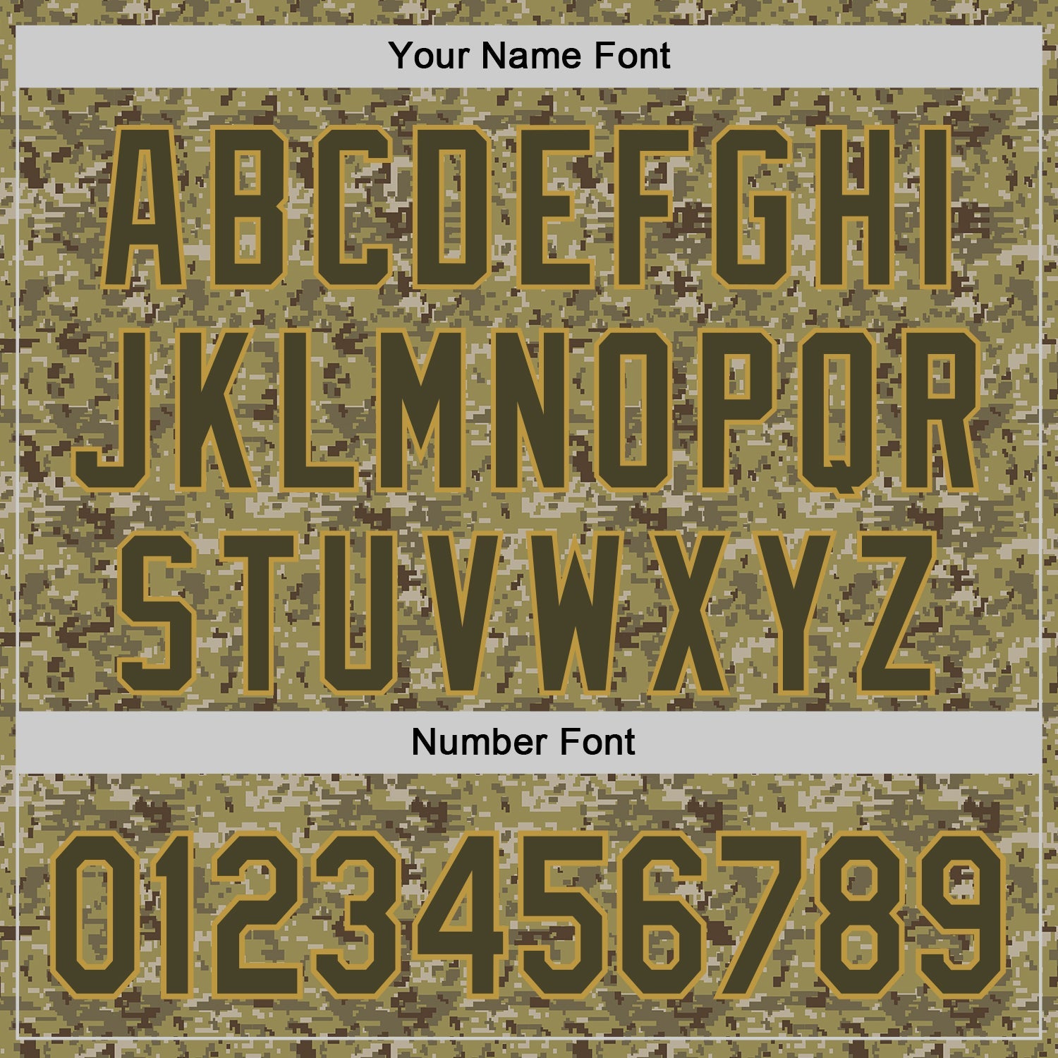 Custom Olive Brown-Old Gold Half Camo Ombre Authentic Baseball Jersey