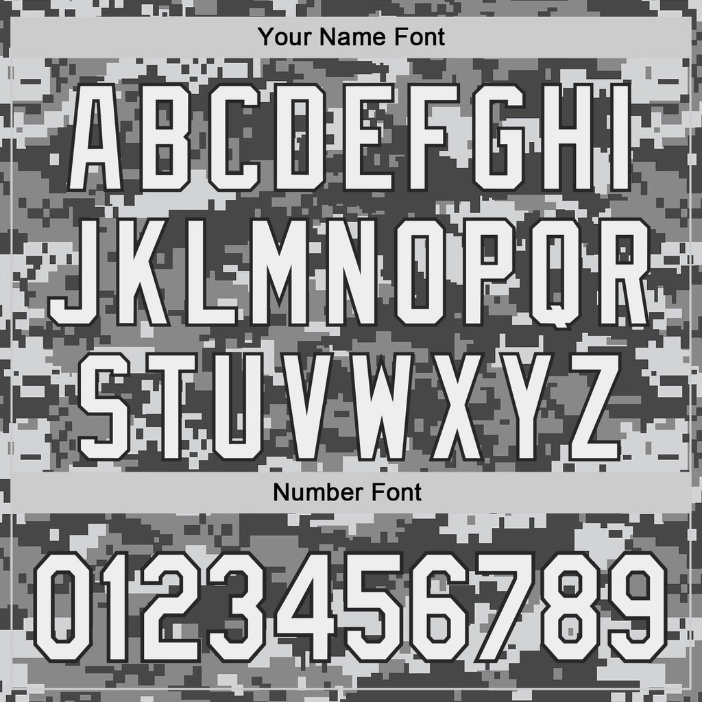 Custom Gray White-Black Half Camo Ombre Authentic Baseball Jersey
