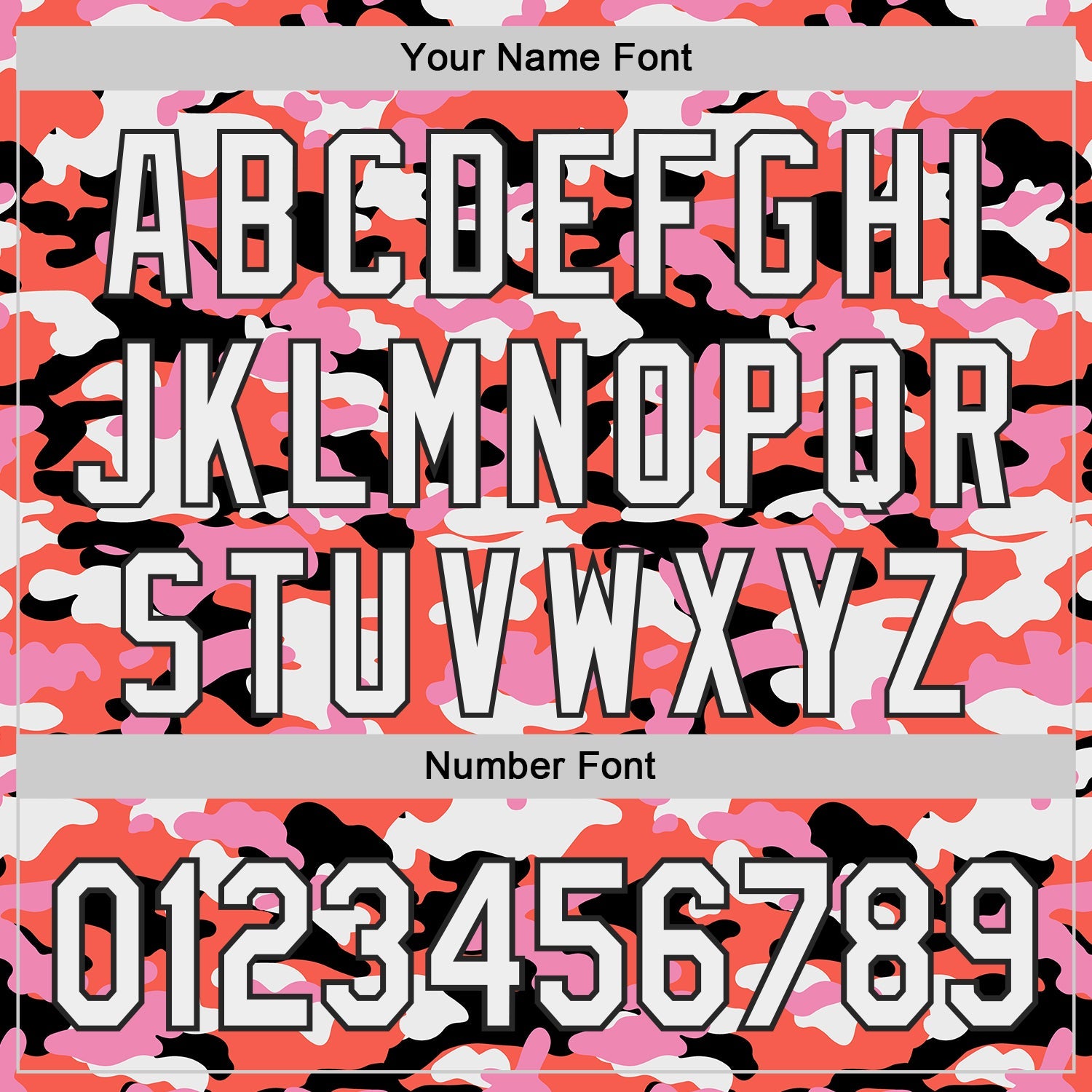 Custom Orange White Pink-Black Half Camo Ombre Authentic Baseball Jersey
