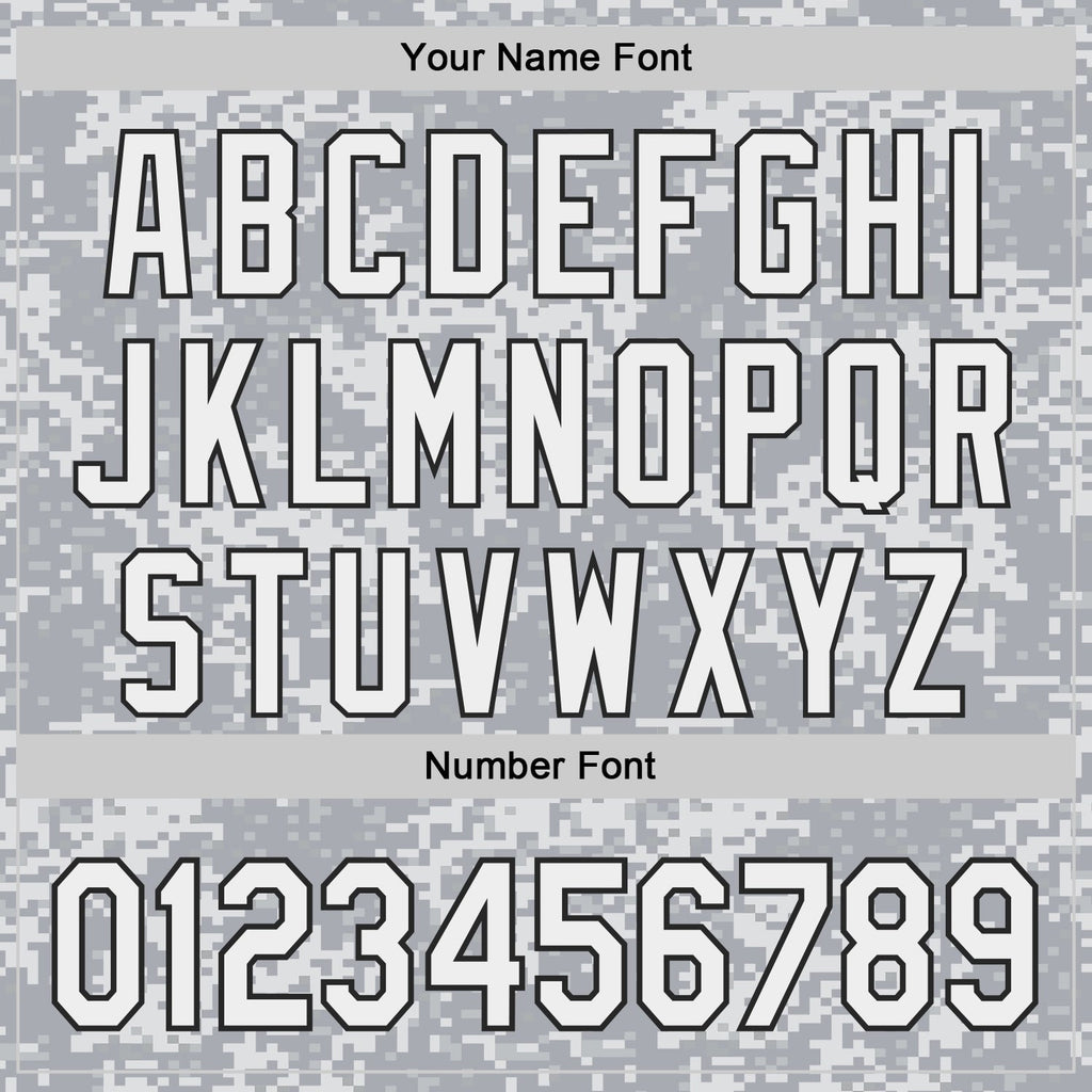 Custom Gray White-Black Half Camo Ombre Authentic Baseball Jersey