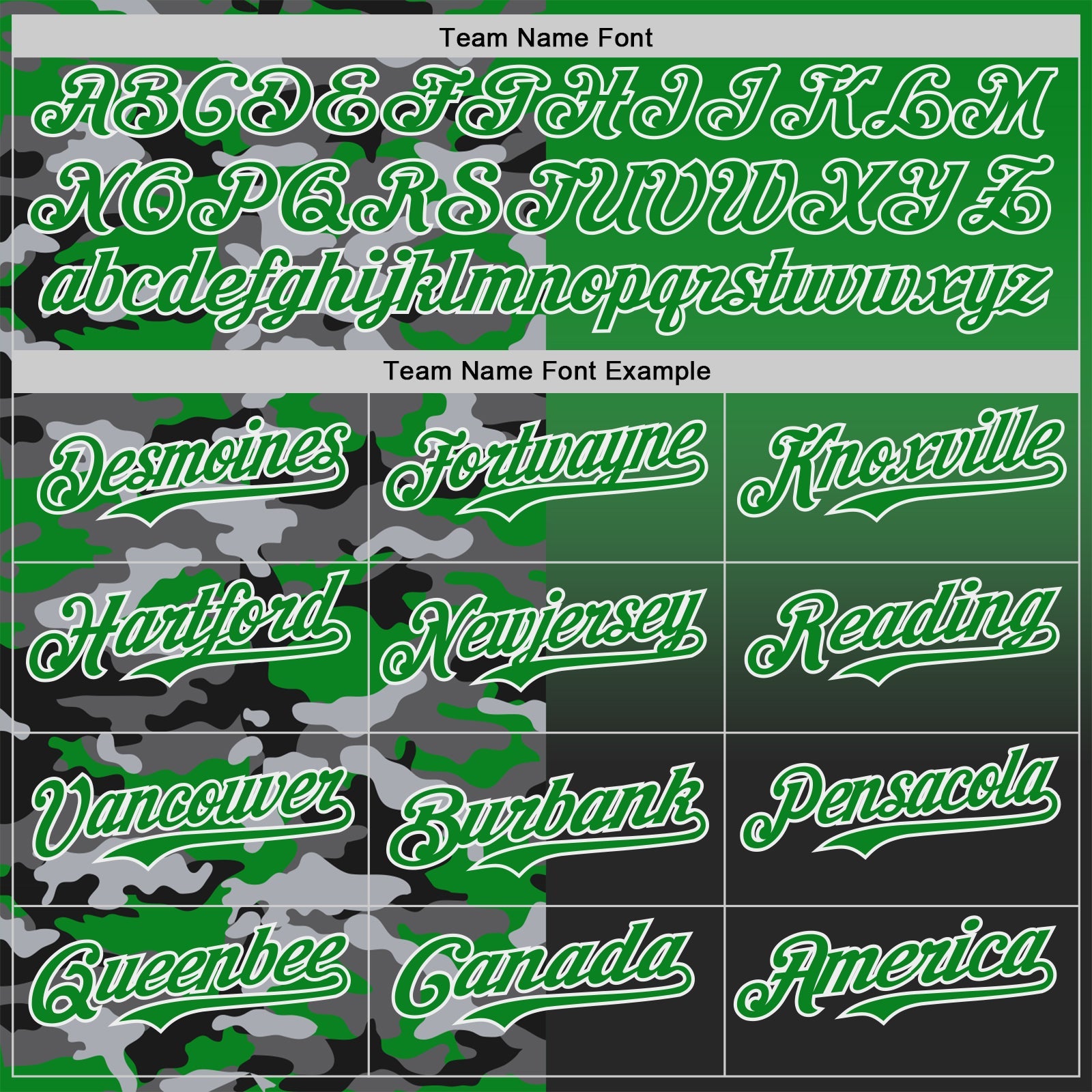 Custom Grass Green Black-White Half Camo Ombre Authentic Baseball Jersey