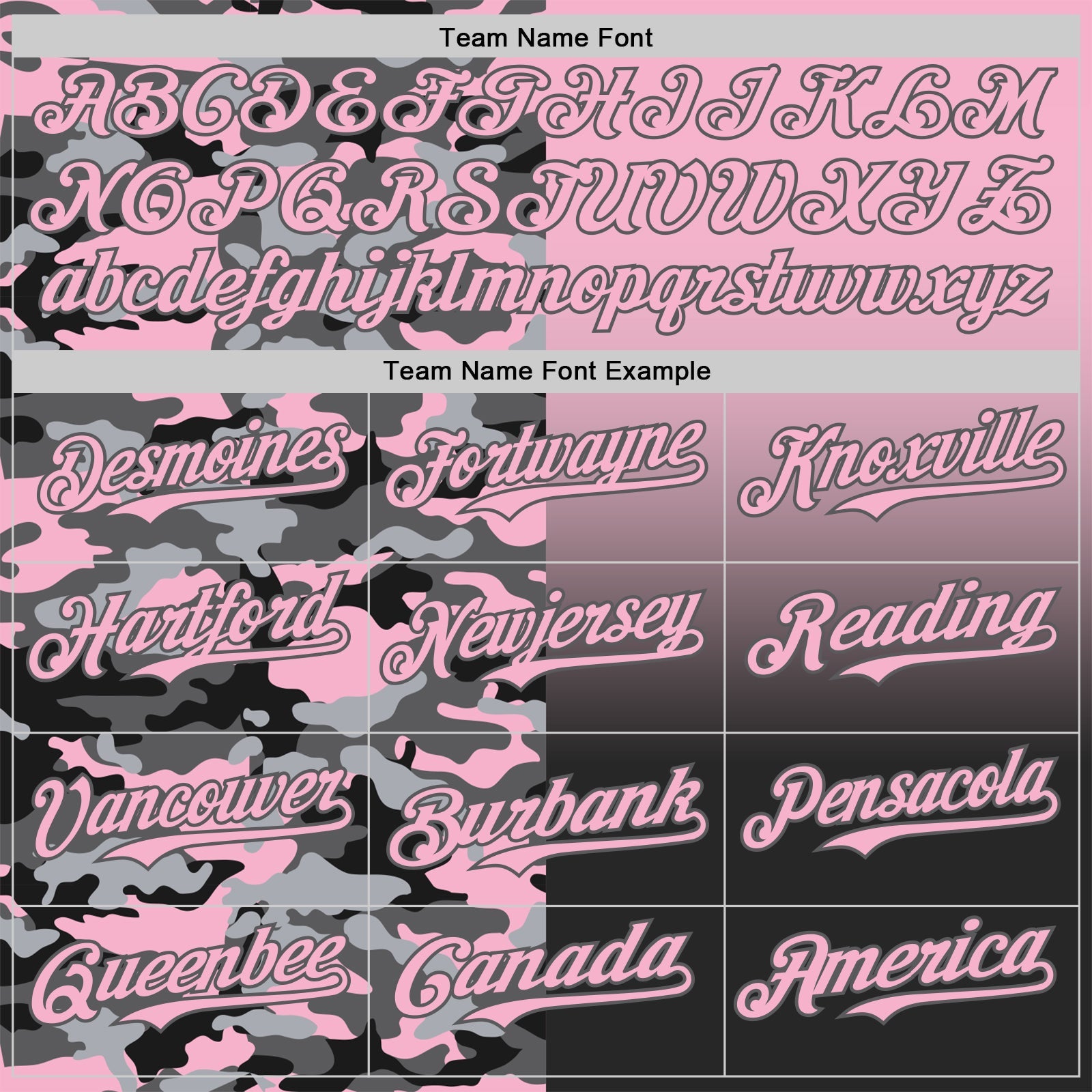 Custom Light Pink Black-Steel Gray Half Camo Ombre Authentic Baseball Jersey