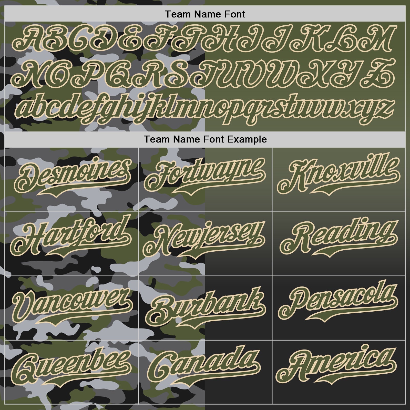 Custom Olive Black-City Cream Half Camo Ombre Authentic Baseball Jersey