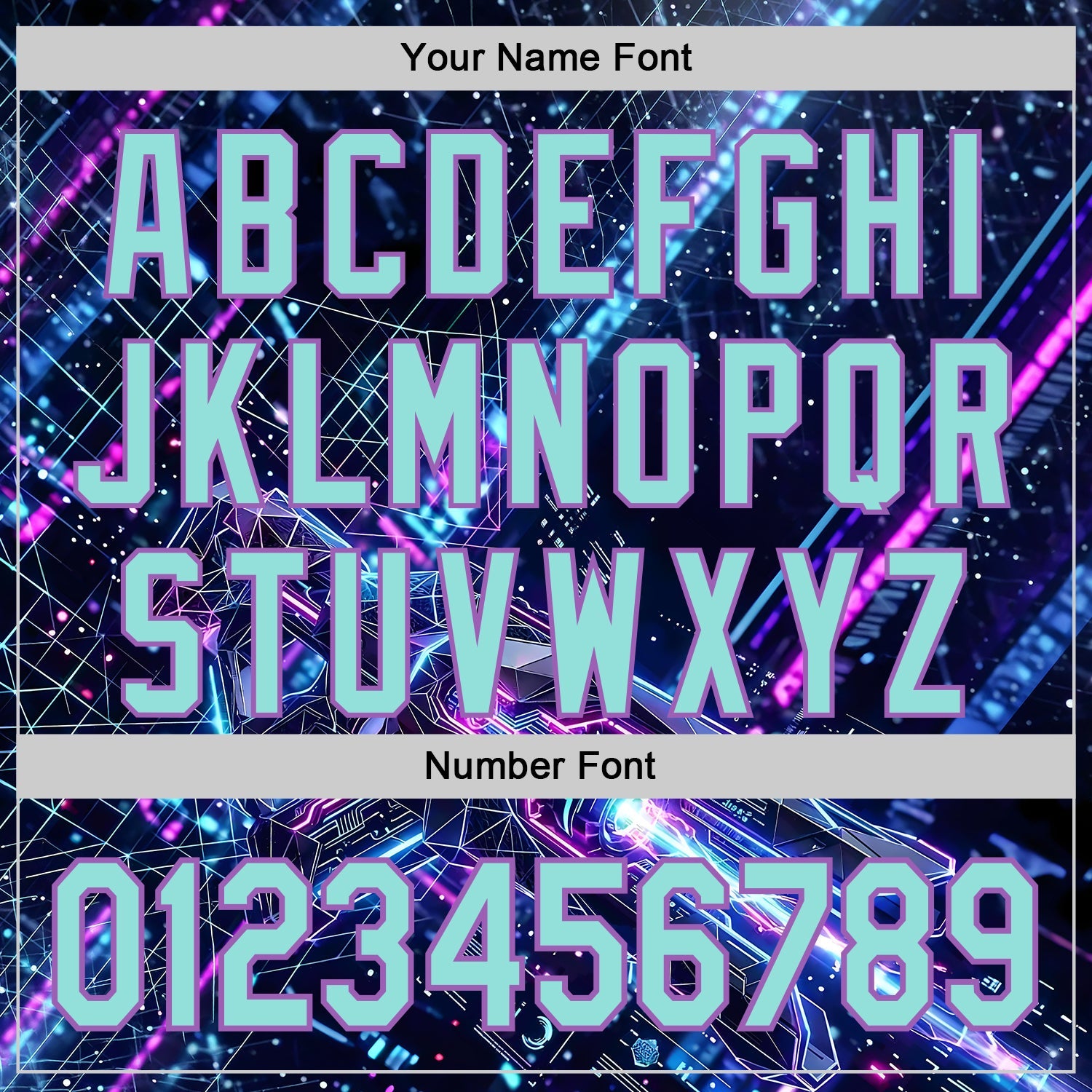 Custom Black Ice Blue-Medium Purple Futurism Cyberpunk E-sports 3D Pattern Design Authentic Baseball Jersey