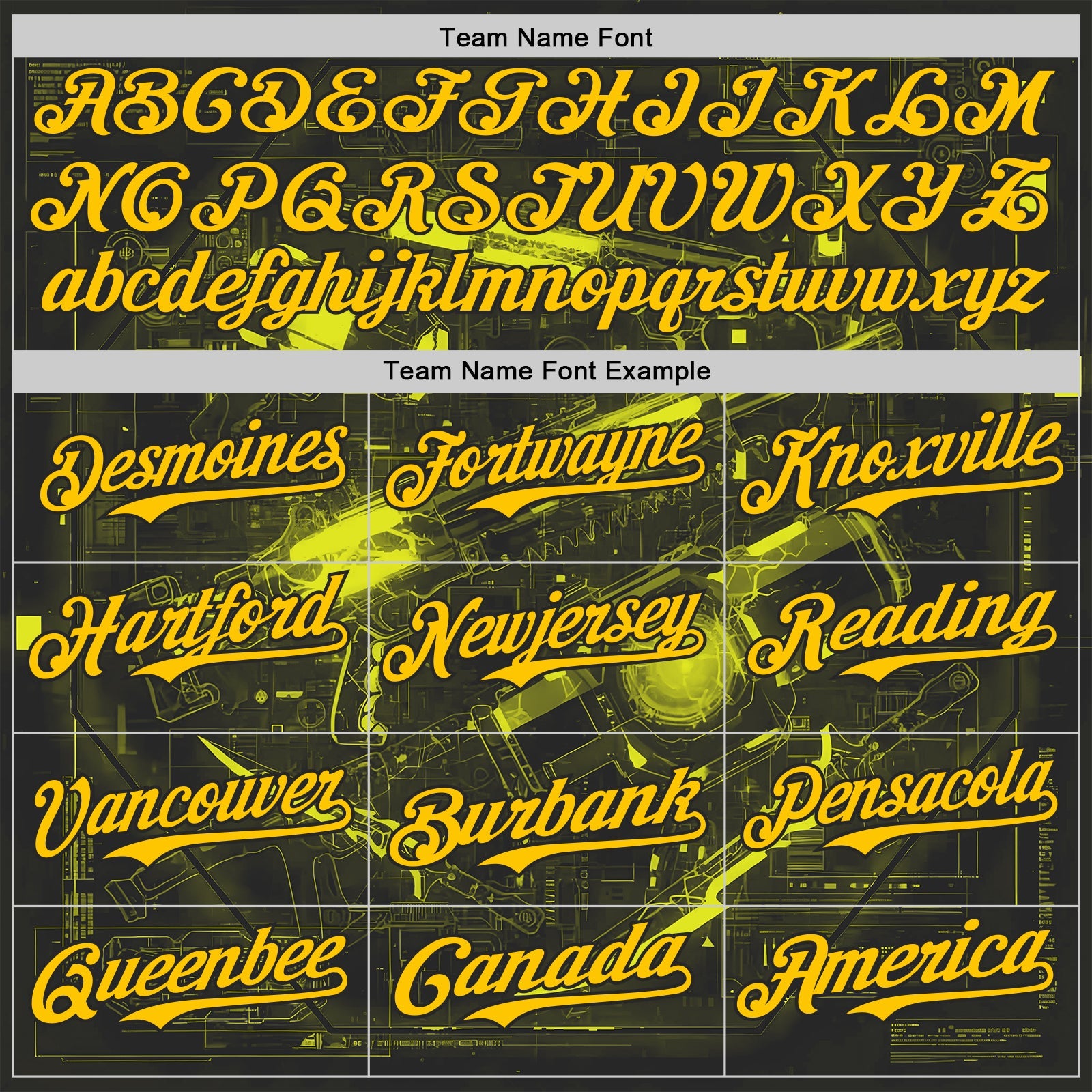 Custom Black-Yellow Futurism Cyberpunk E-sports 3D Pattern Design Authentic Baseball Jersey