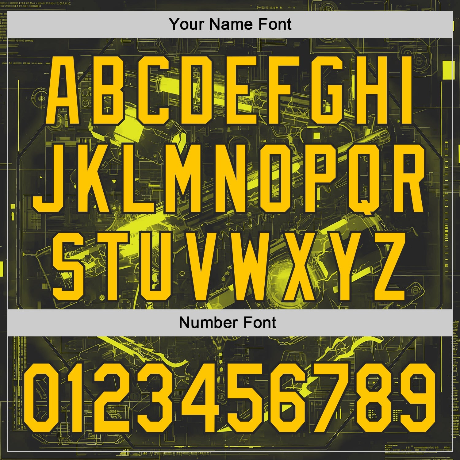 Custom Black-Yellow Futurism Cyberpunk E-sports 3D Pattern Design Authentic Baseball Jersey