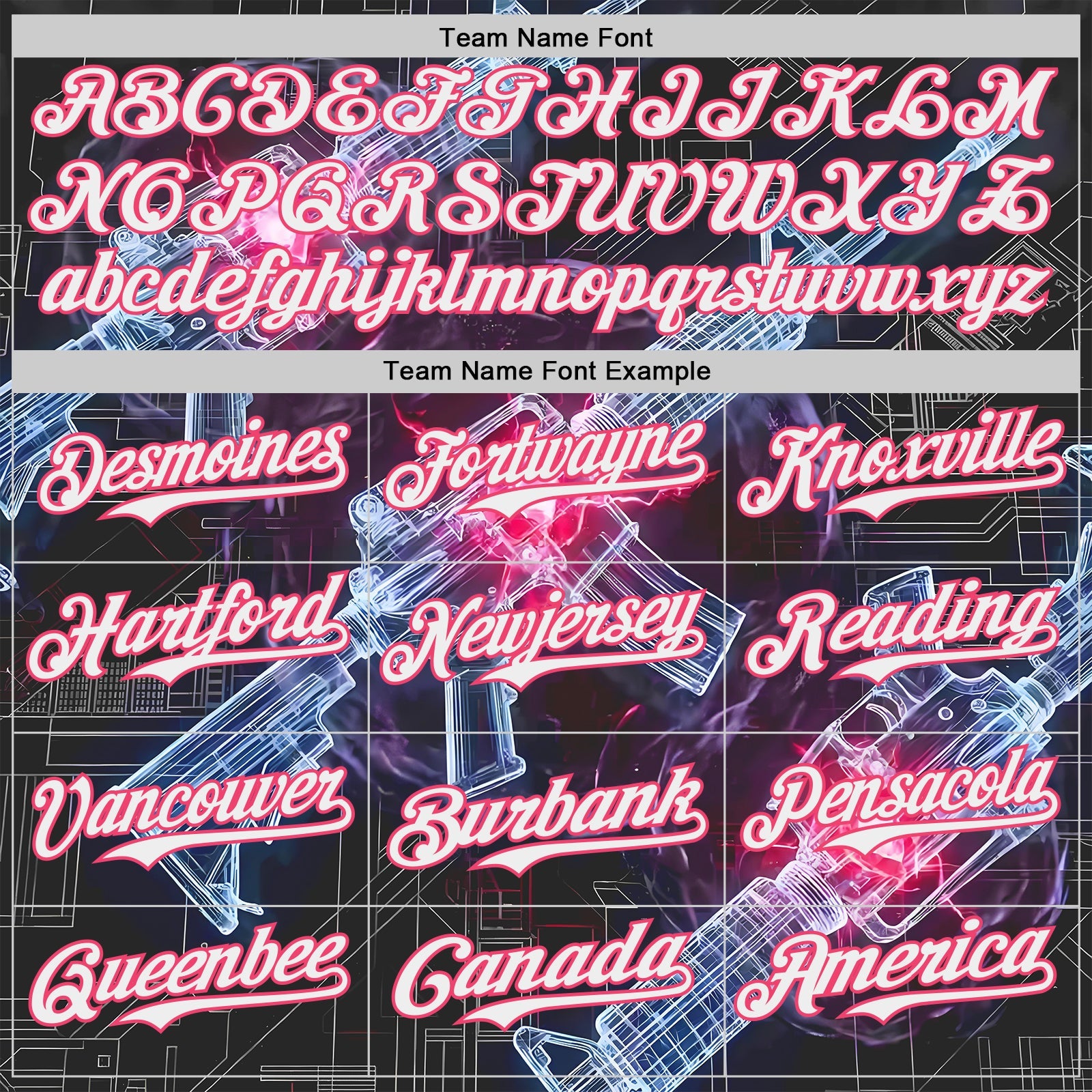 Custom Black White-Neon Pink Futurism Sci-Fi E-sports 3D Pattern Design Authentic Baseball Jersey